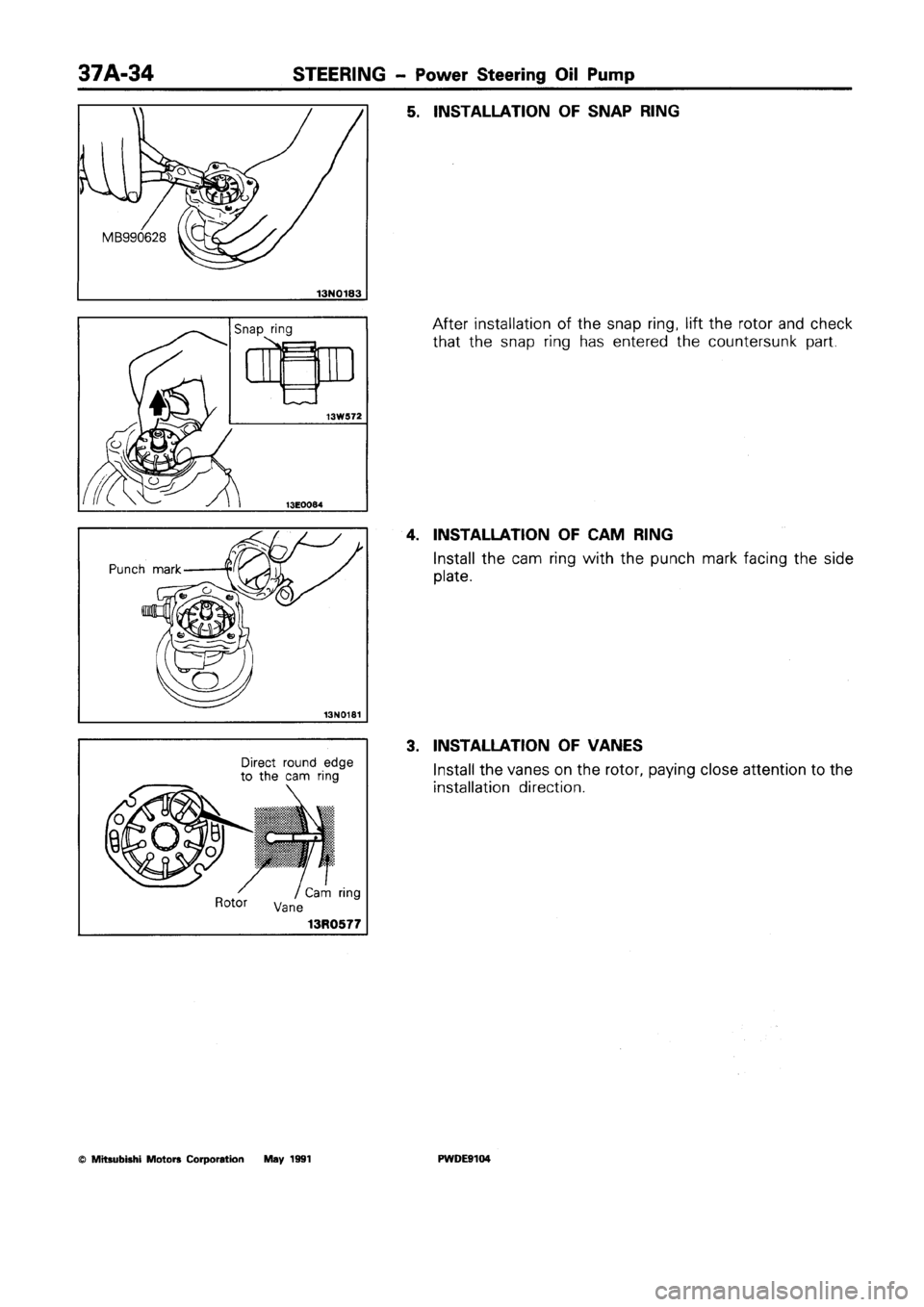 MITSUBISHI SPACE RUNNER 1992 Workshop Manual MITSUBISHI SPACE RUNNER 1992 Workshop Manual