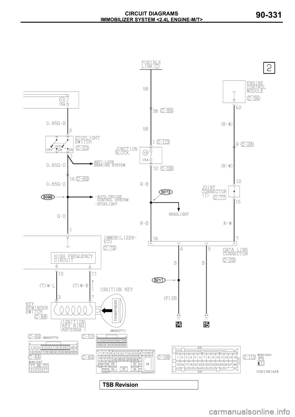 MITSUBISHI SPYDER 2003  Service Repair Manual 