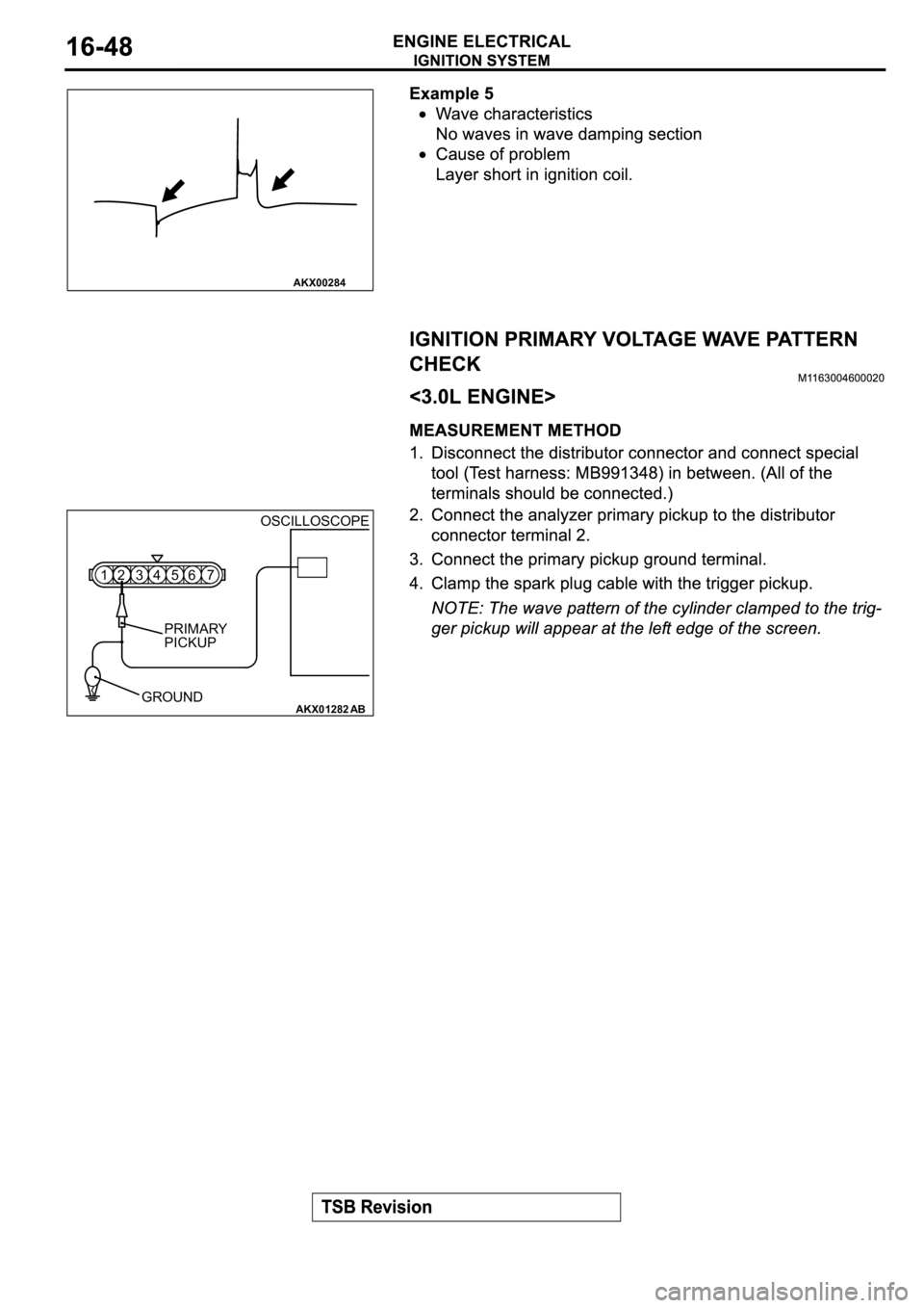 MITSUBISHI SPYDER 2003 Service Repair Manual AKX00284
AKX01282
OSCILLOSCOPE
PRIMARY
PICKUP
GROUND 123456 7
AB MITSUBISHI SPYDER 2003 Service Repair Manual AKX00284
AKX01282
OSCILLOSCOPE
PRIMARY
PICKUP
GROUND 123456 7
AB