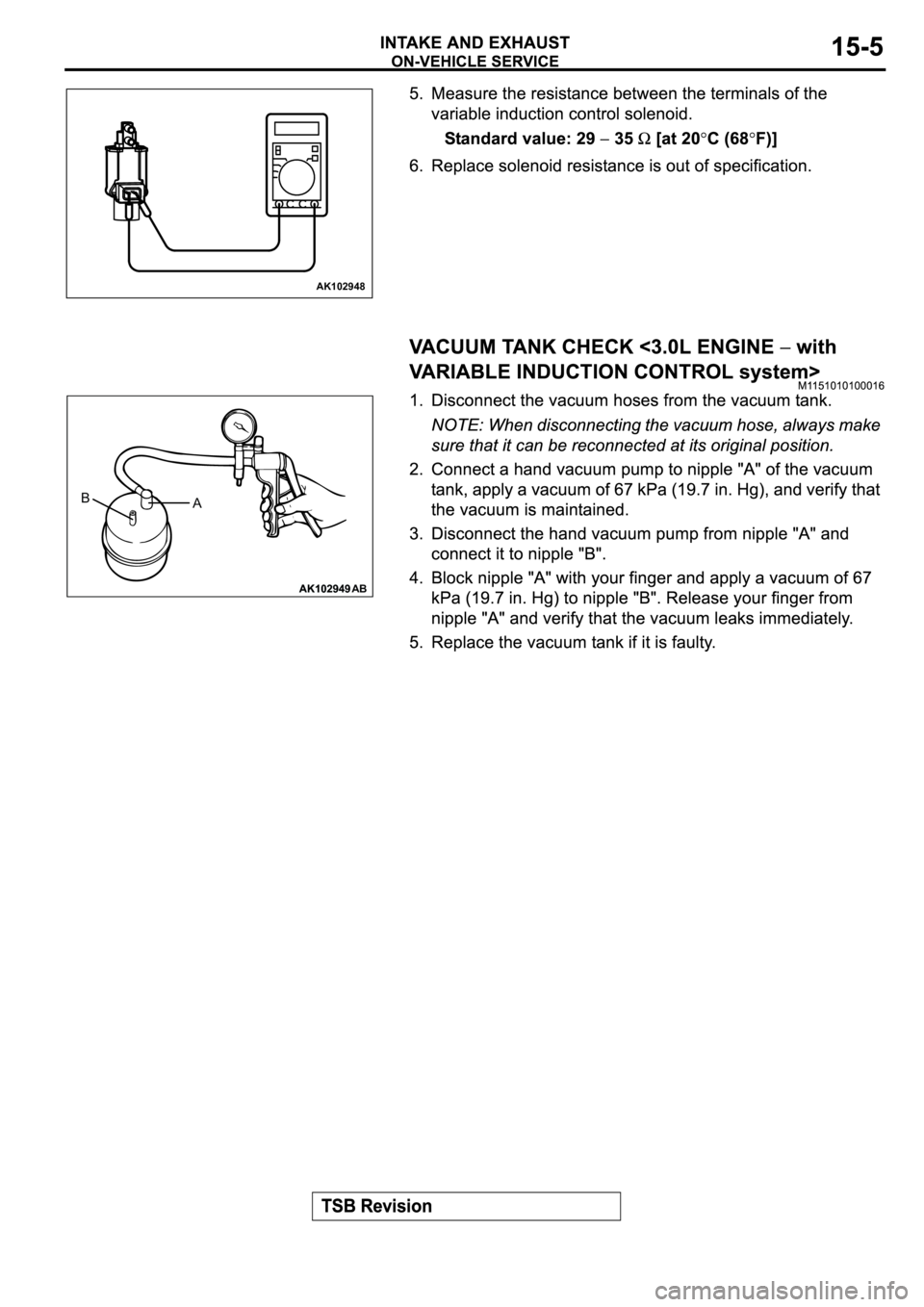 MITSUBISHI SPYDER 2003  Service Repair Manual AK102948
AK102949 AK102949 AB
AB 