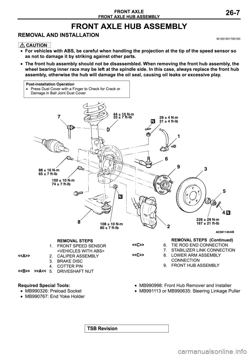 MITSUBISHI SPYDER 2003 Service Repair Manual CAUTION MITSUBISHI SPYDER 2003 Service Repair Manual CAUTION