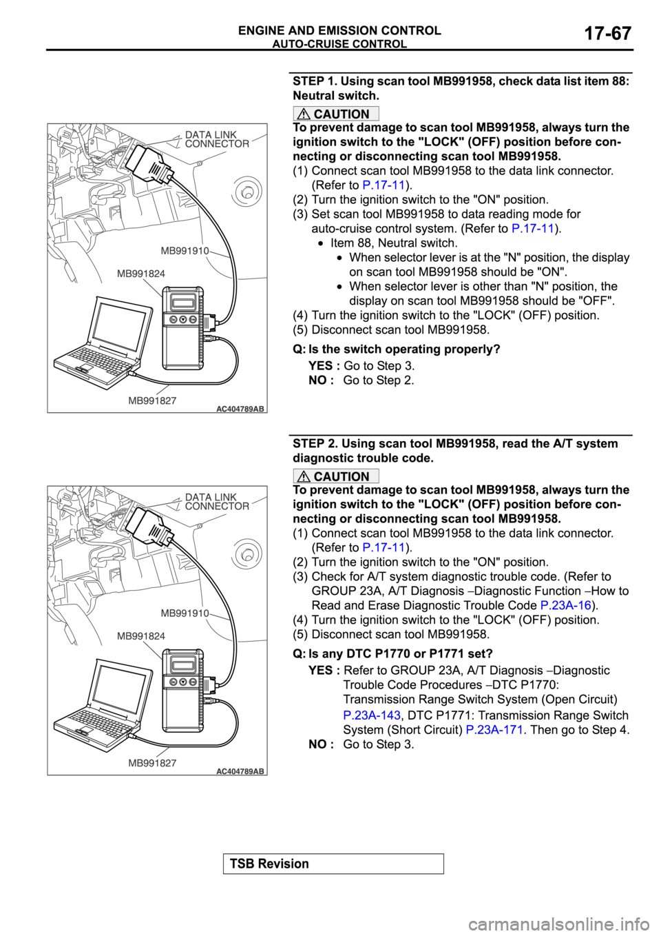 MITSUBISHI SPYDER 2006  Service Repair Manual 