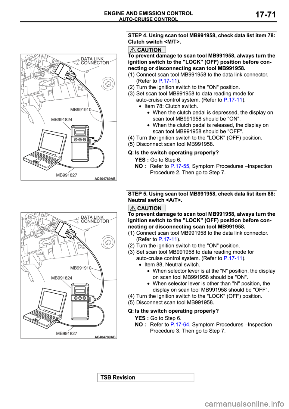 MITSUBISHI SPYDER 2006  Service Repair Manual 