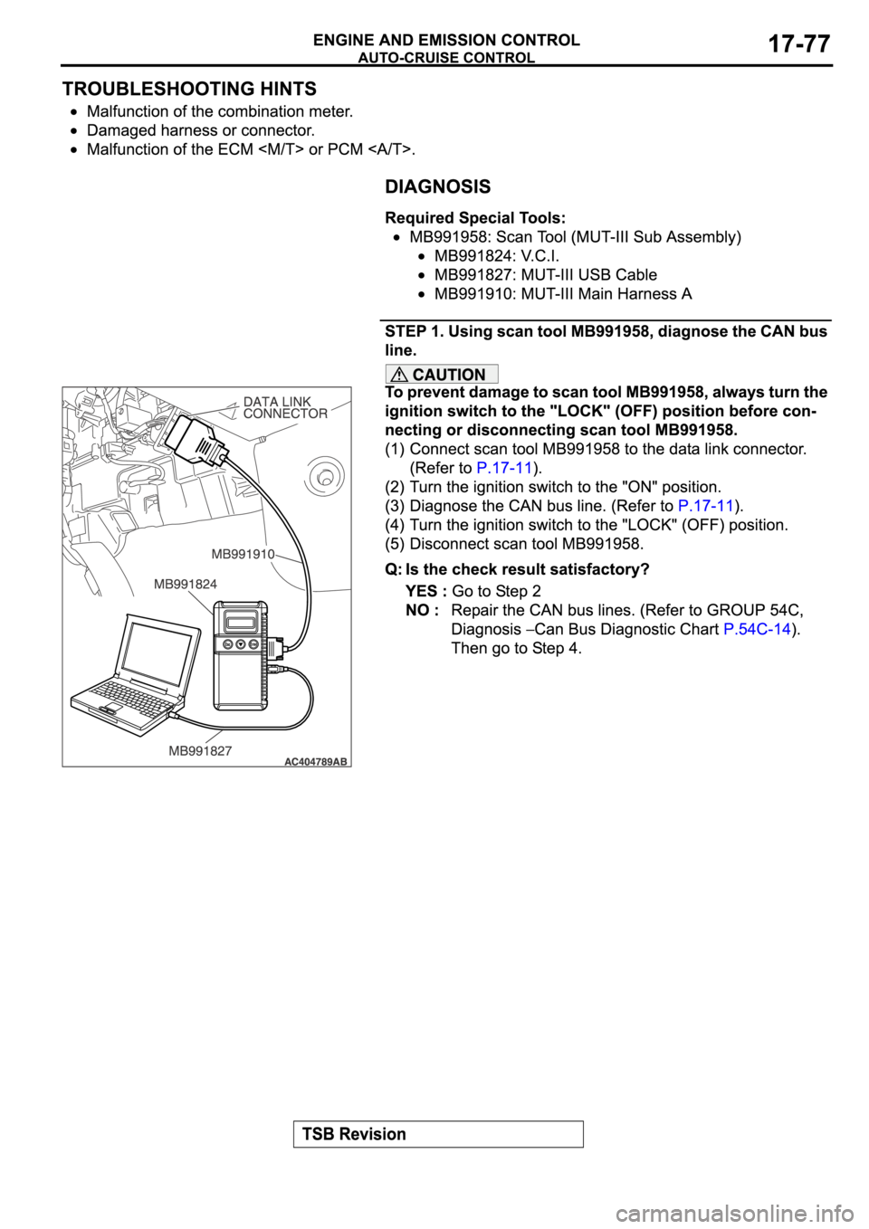 MITSUBISHI SPYDER 2006  Service Repair Manual 