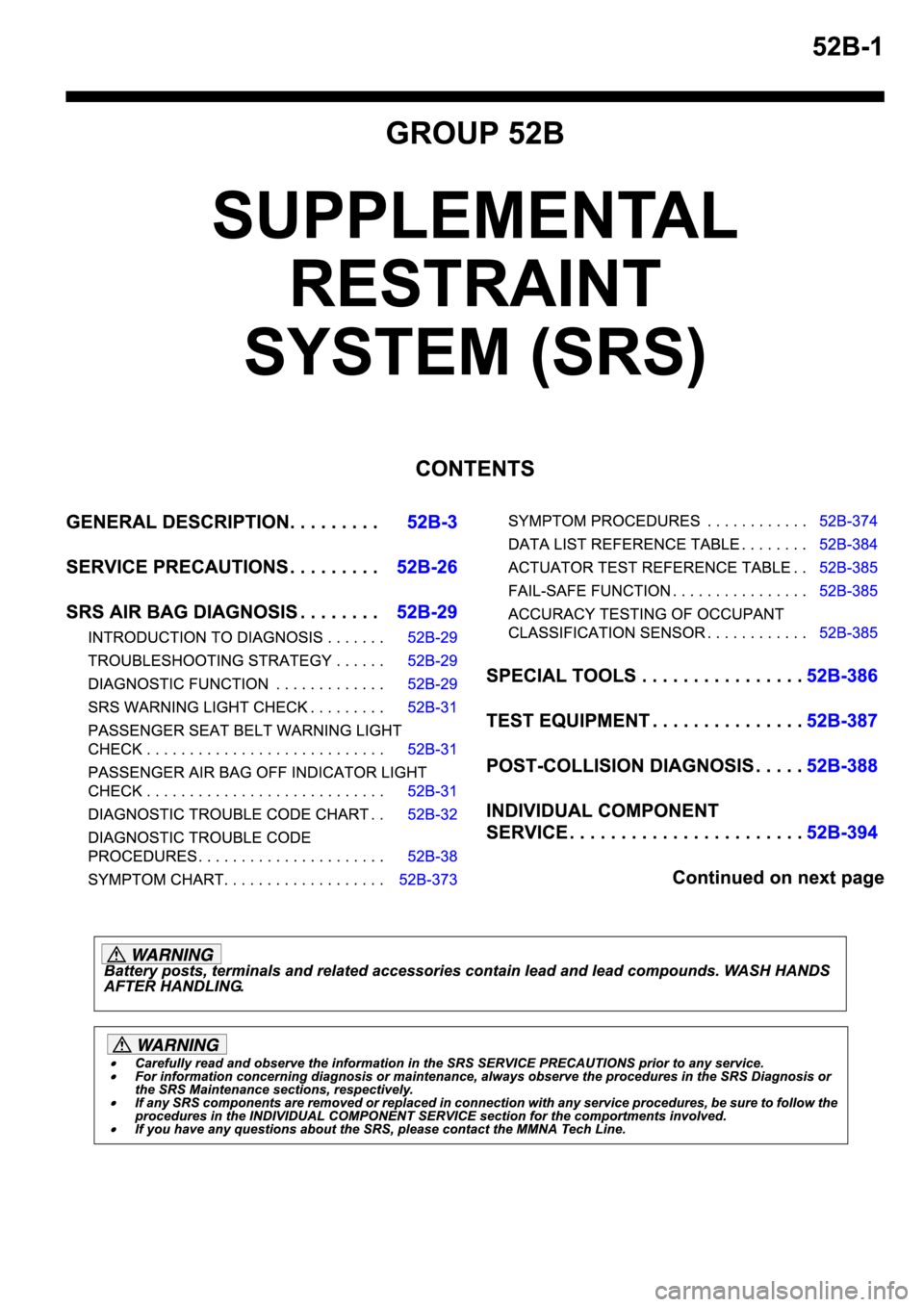 MITSUBISHI SPYDER 2006  Service Repair Manual 
