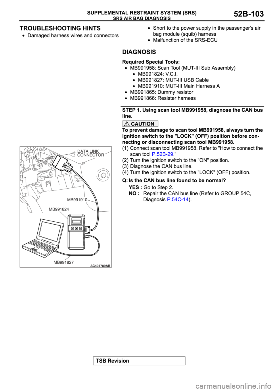 MITSUBISHI SPYDER 2006  Service Repair Manual 