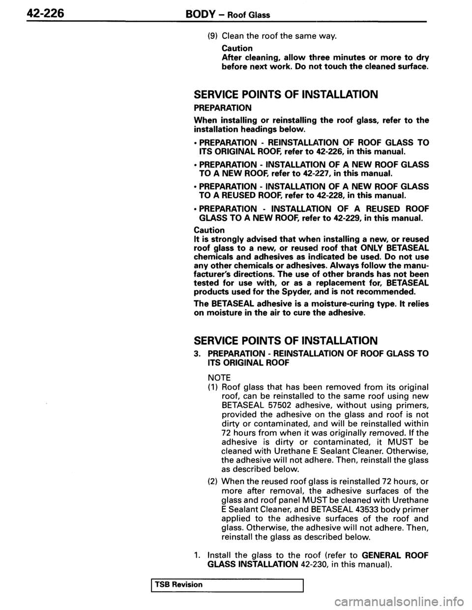 MITSUBISHI SPYDER 1995 Service Manual Supplement MITSUBISHI SPYDER 1995 Service Manual Supplement