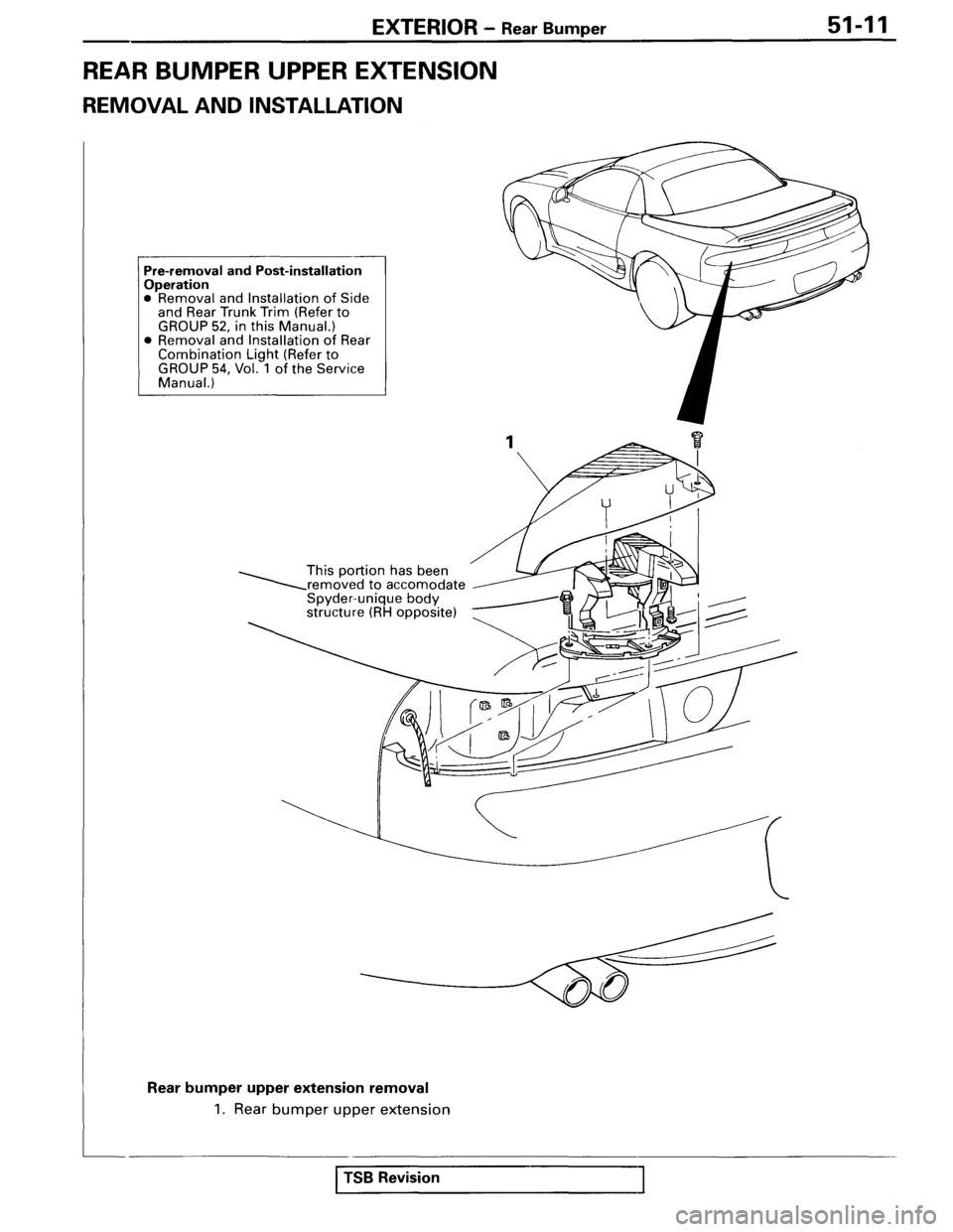 MITSUBISHI SPYDER 1995 Service Manual Supplement MITSUBISHI SPYDER 1995 Service Manual Supplement