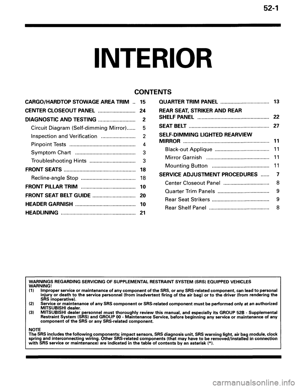MITSUBISHI SPYDER 1995 Service Manual Supplement MITSUBISHI SPYDER 1995 Service Manual Supplement