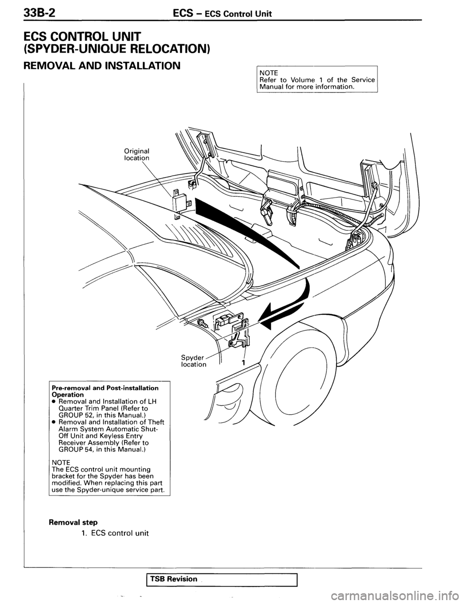 MITSUBISHI SPYDER 1995 Supplement Owners Guide MITSUBISHI SPYDER 1995 Supplement Owners Guide