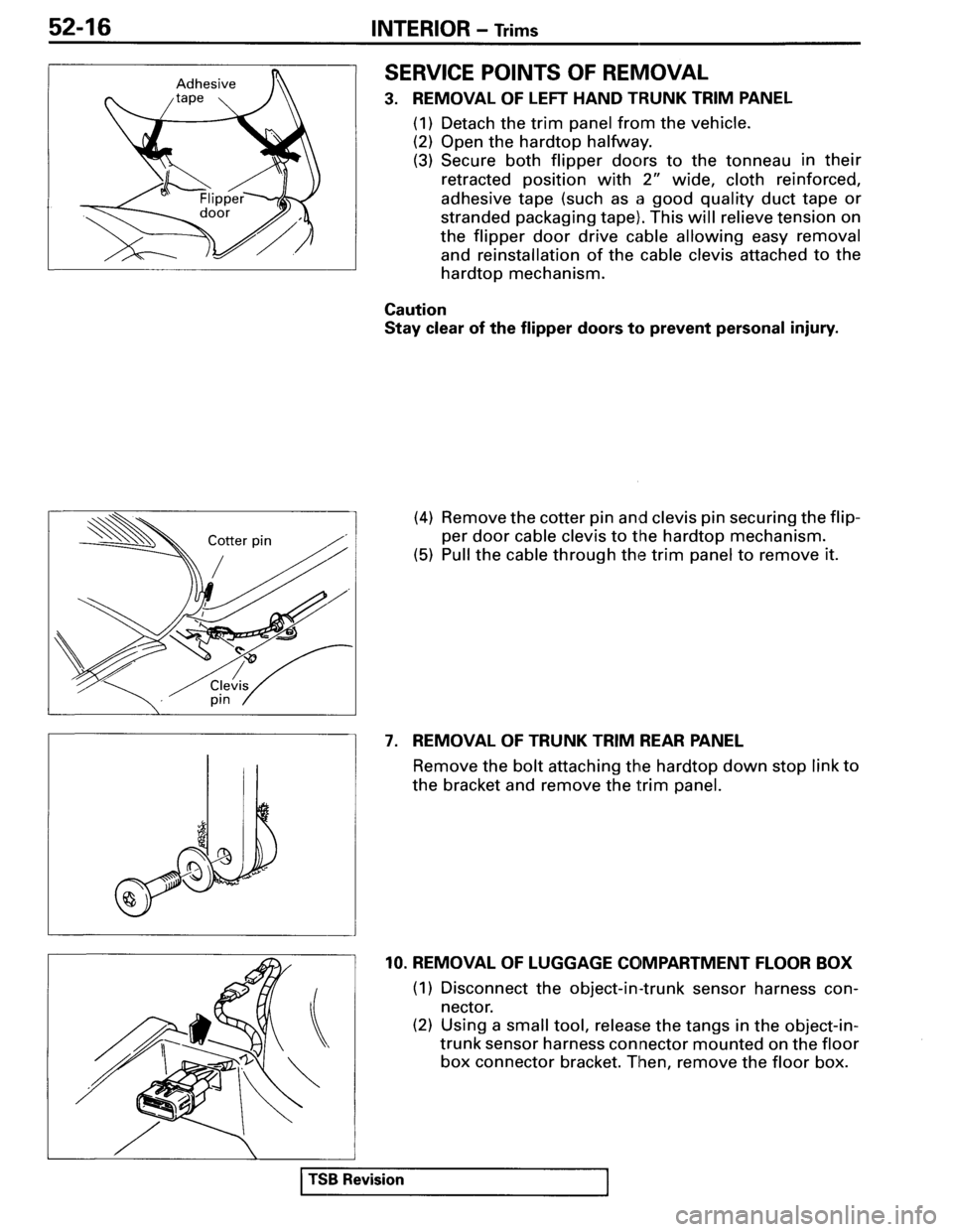 MITSUBISHI SPYDER 1995  Service Manual Supplement 