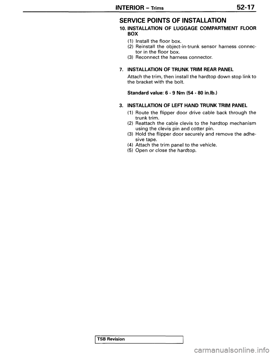 MITSUBISHI SPYDER 1995  Service Manual Supplement 