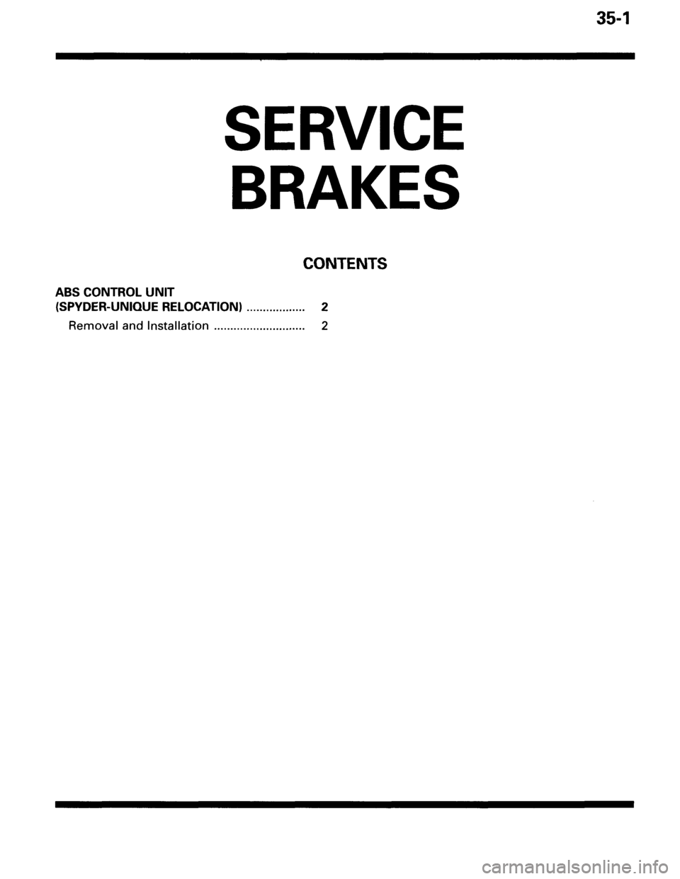 MITSUBISHI SPYDER 1995 Supplement Owners Guide MITSUBISHI SPYDER 1995 Supplement Owners Guide