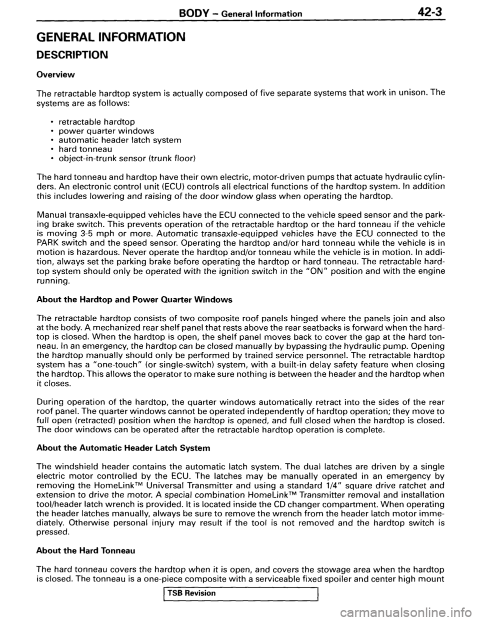 MITSUBISHI SPYDER 1995 Supplement Owners Guide MITSUBISHI SPYDER 1995 Supplement Owners Guide