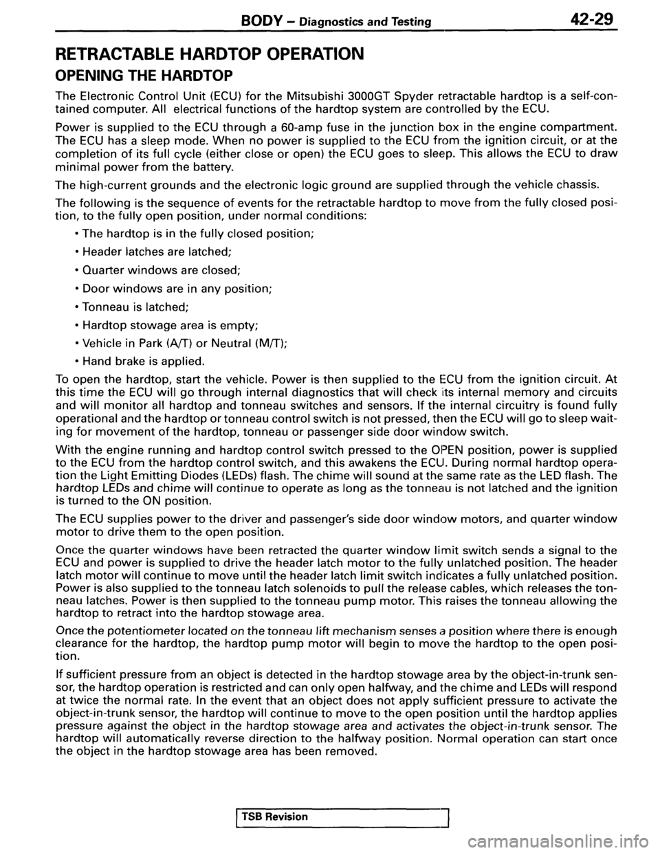 MITSUBISHI SPYDER 1995 Supplement Repair Manual MITSUBISHI SPYDER 1995 Supplement Repair Manual