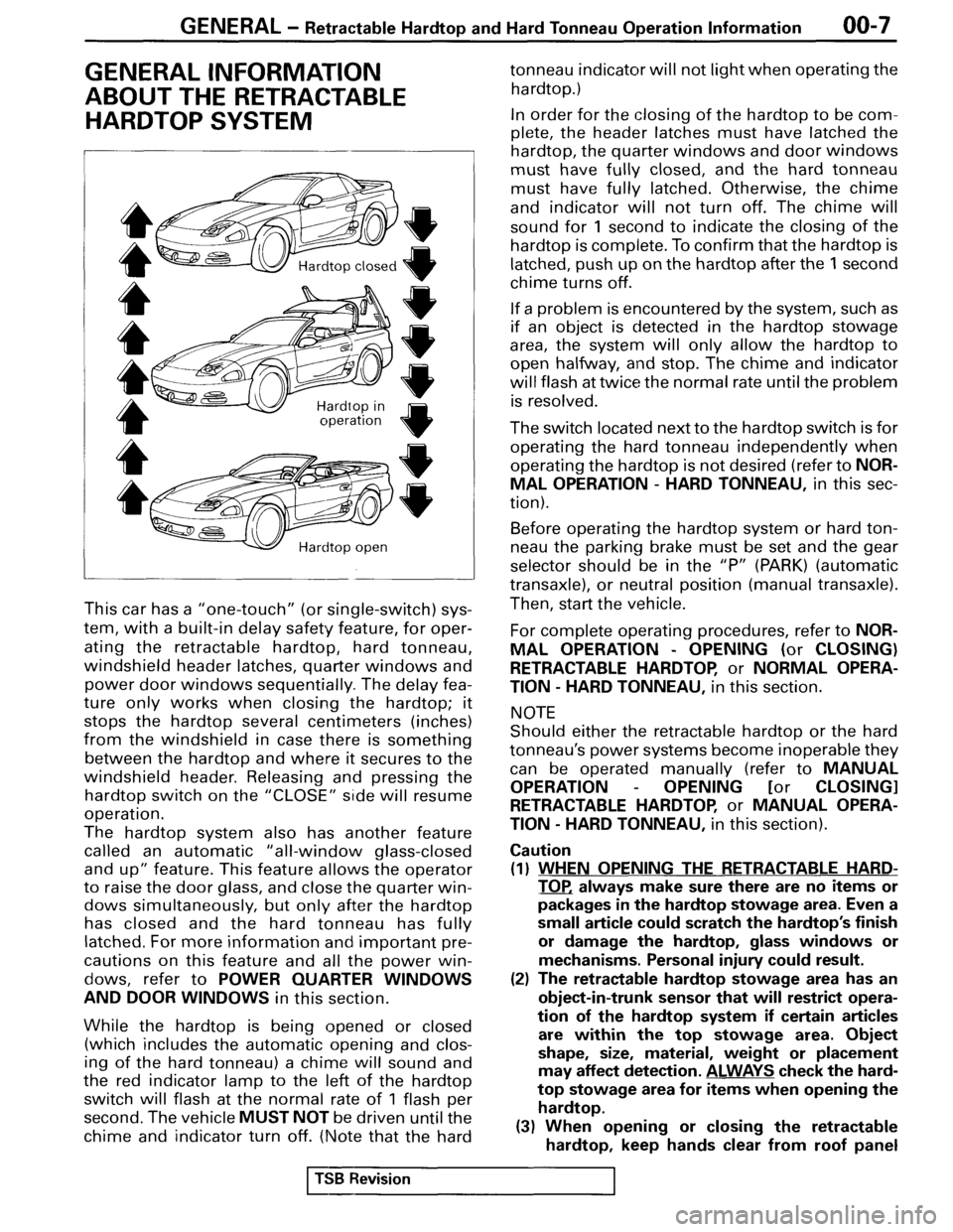 MITSUBISHI SPYDER 1995 Service Manual Supplement MITSUBISHI SPYDER 1995 Service Manual Supplement
