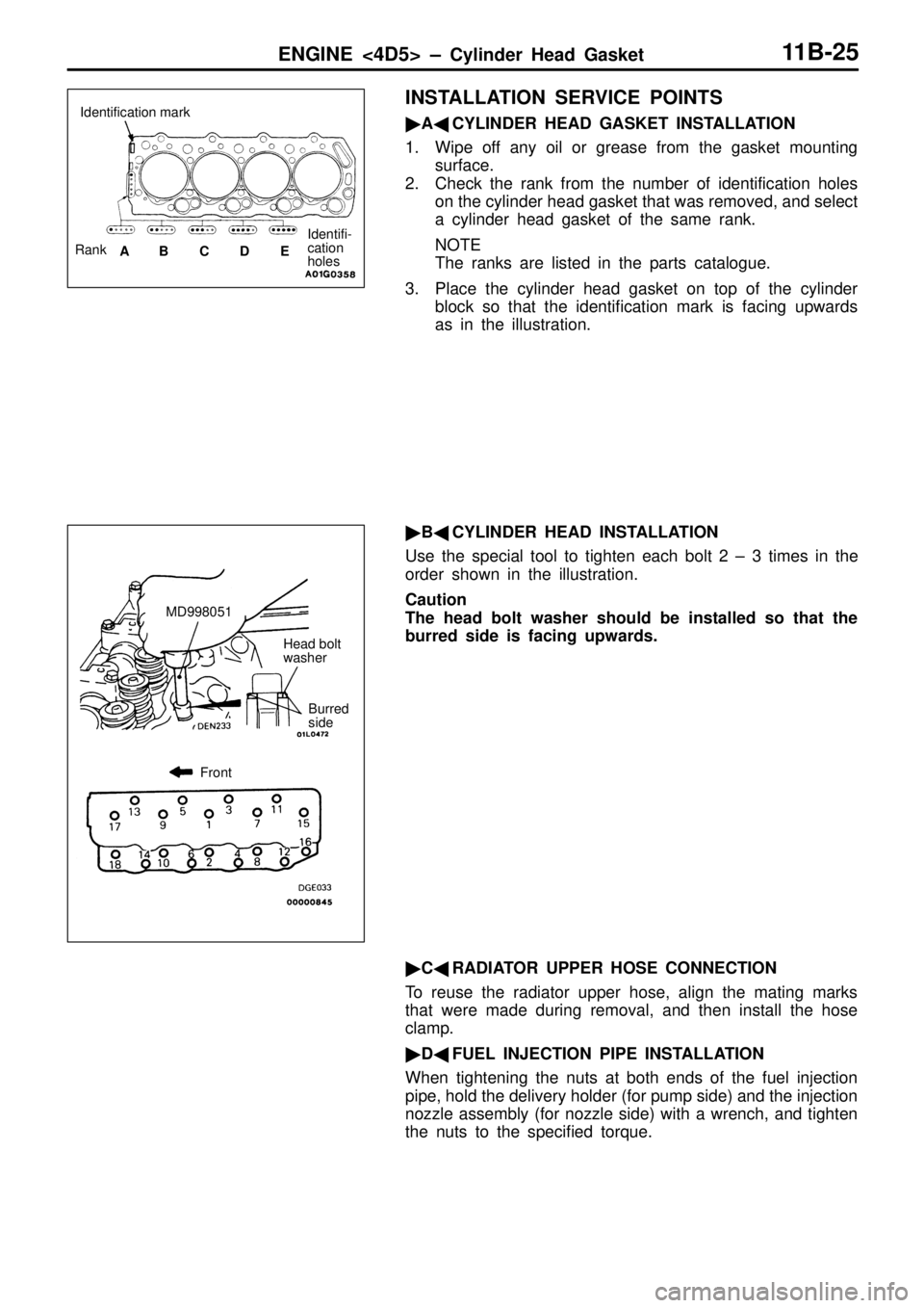 MITSUBISHI TRITON 1997  Workshop Manual 