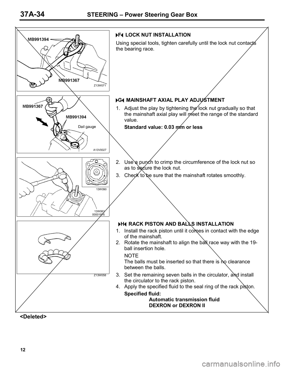 MITSUBISHI TRITON 1997  Workshop Manual 