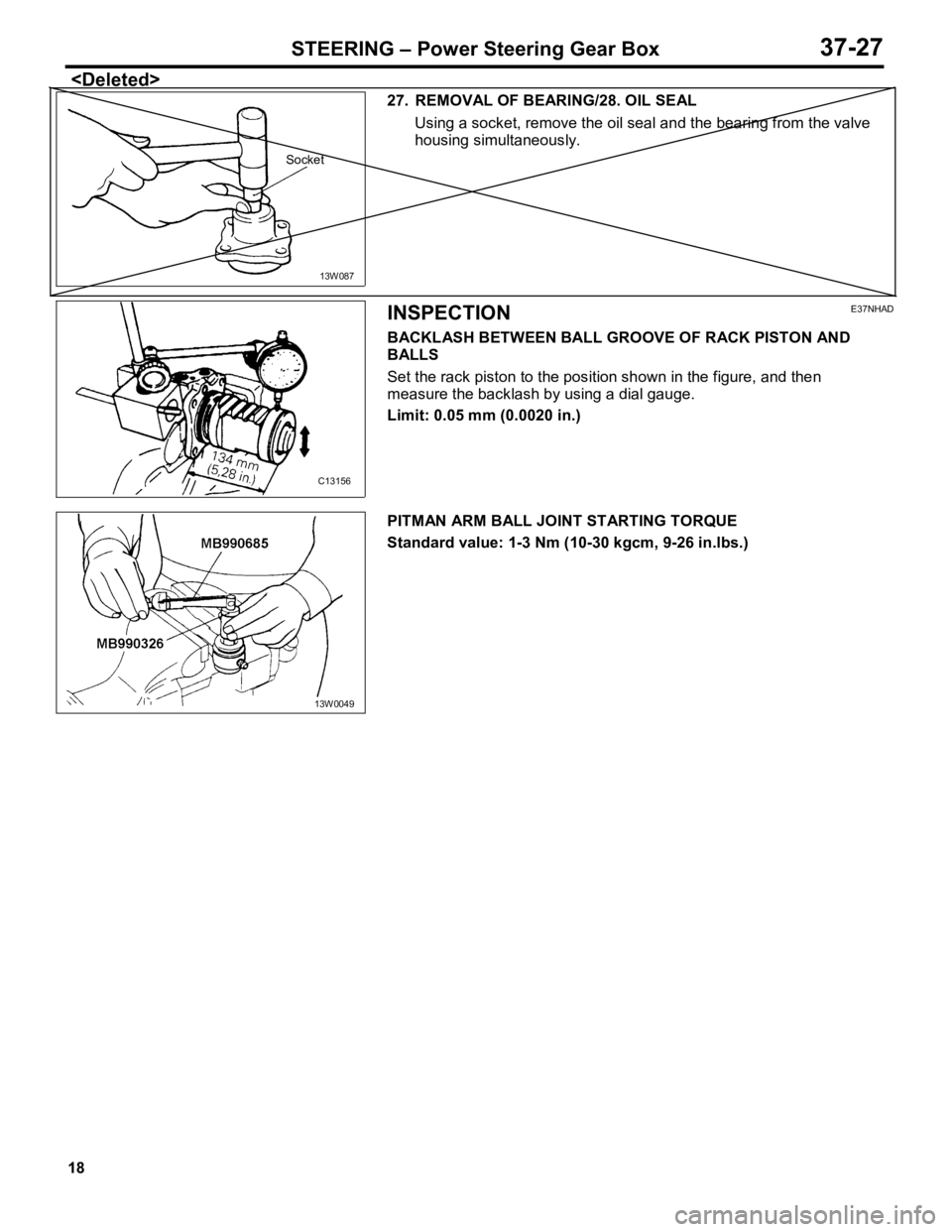 MITSUBISHI TRITON 1997  Workshop Manual 