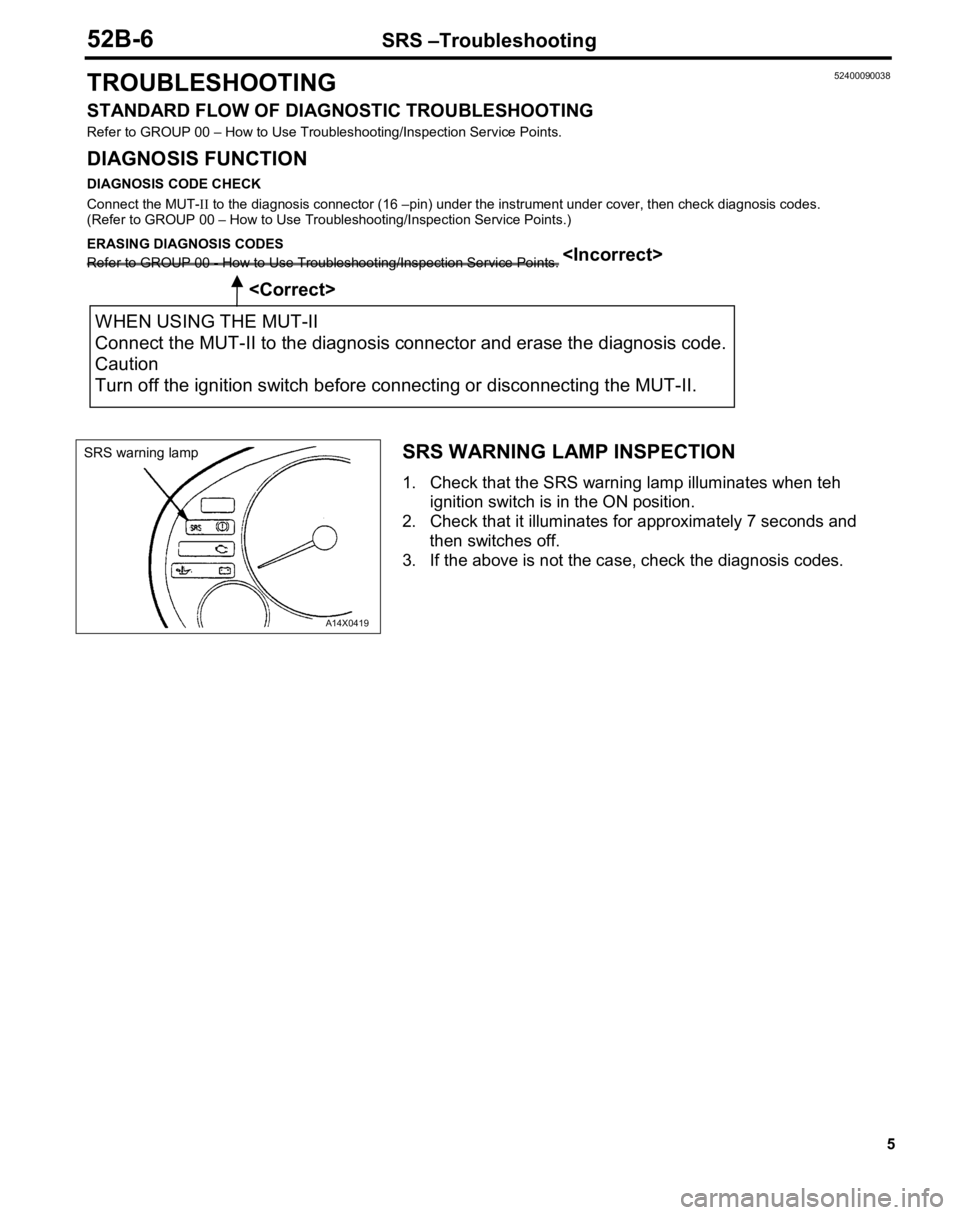 MITSUBISHI TRITON 1997  Workshop Manual 