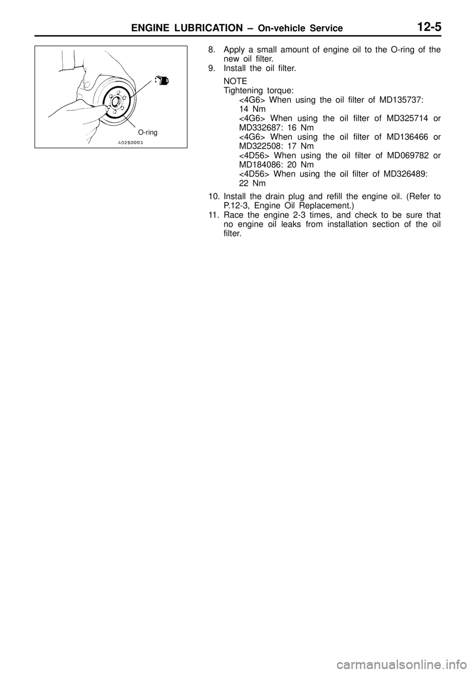MITSUBISHI TRITON 1997  Workshop Manual 
