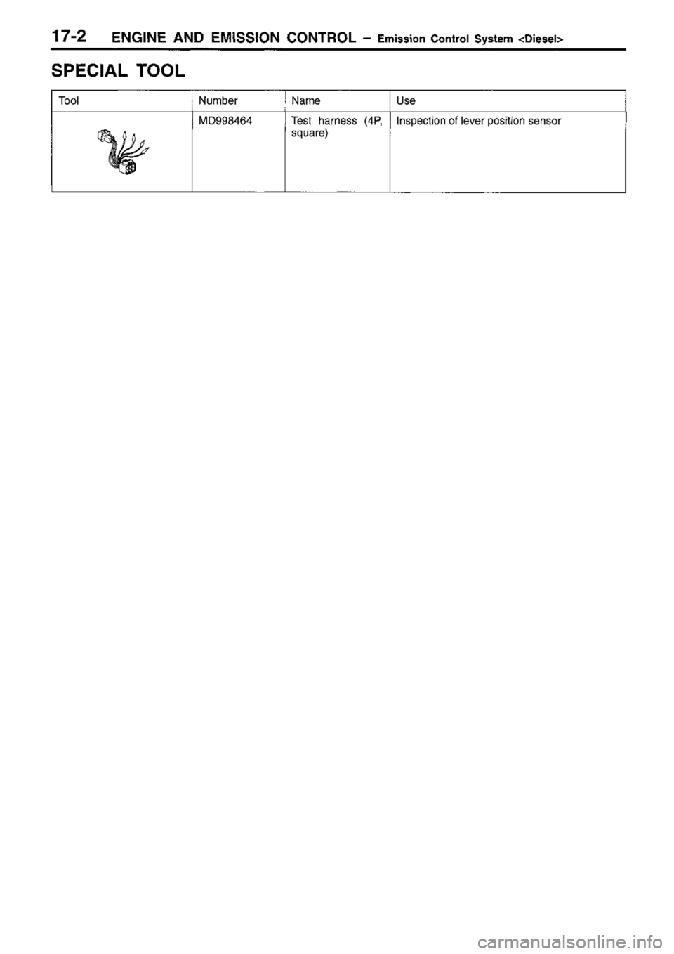 MITSUBISHI TRITON 1997 Workshop Manual MITSUBISHI TRITON 1997 Workshop Manual
