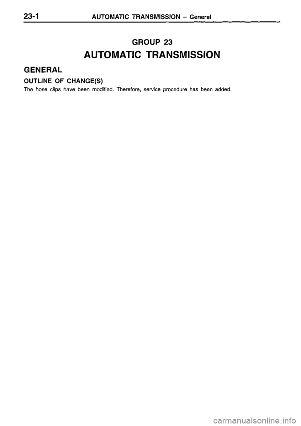 MITSUBISHI TRITON 1997 Workshop Manual MITSUBISHI TRITON 1997 Workshop Manual