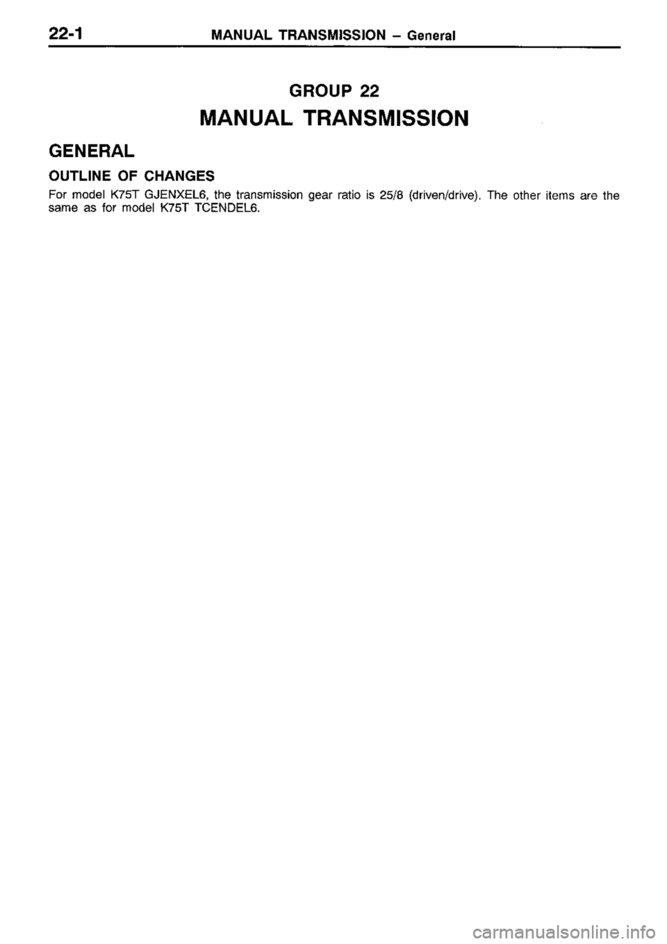 MITSUBISHI TRITON 1997 Workshop Manual MITSUBISHI TRITON 1997 Workshop Manual