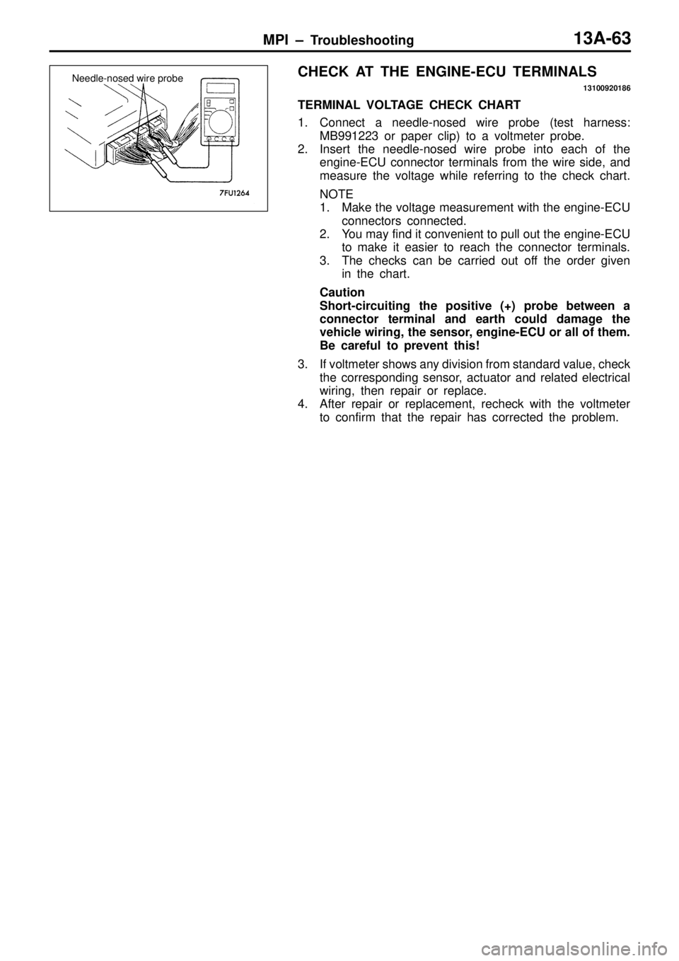 MITSUBISHI TRITON 1997  Workshop Manual 