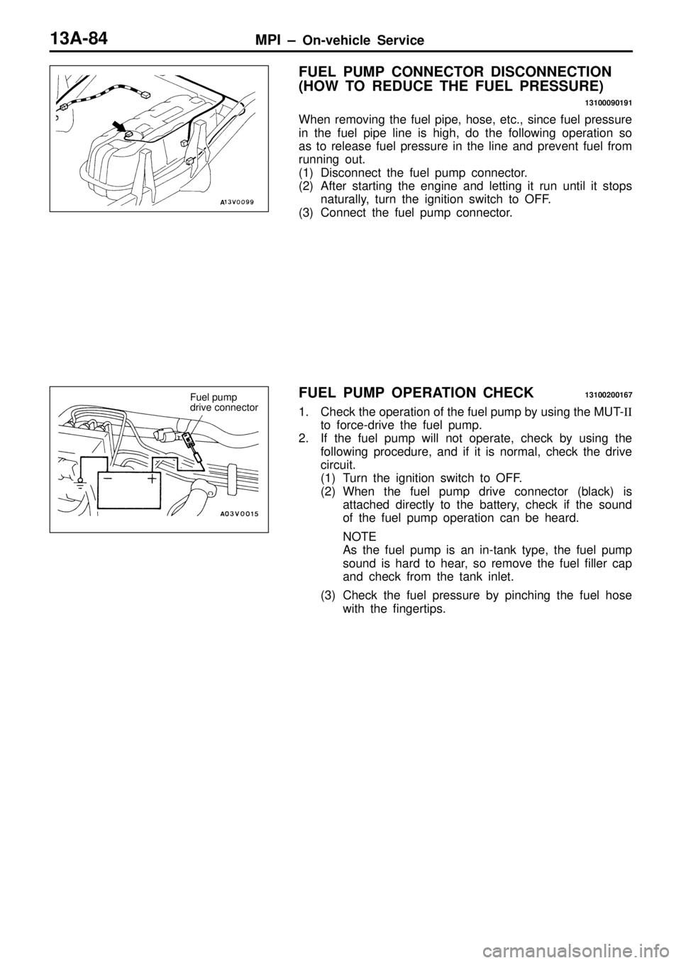 MITSUBISHI TRITON 1997  Workshop Manual 