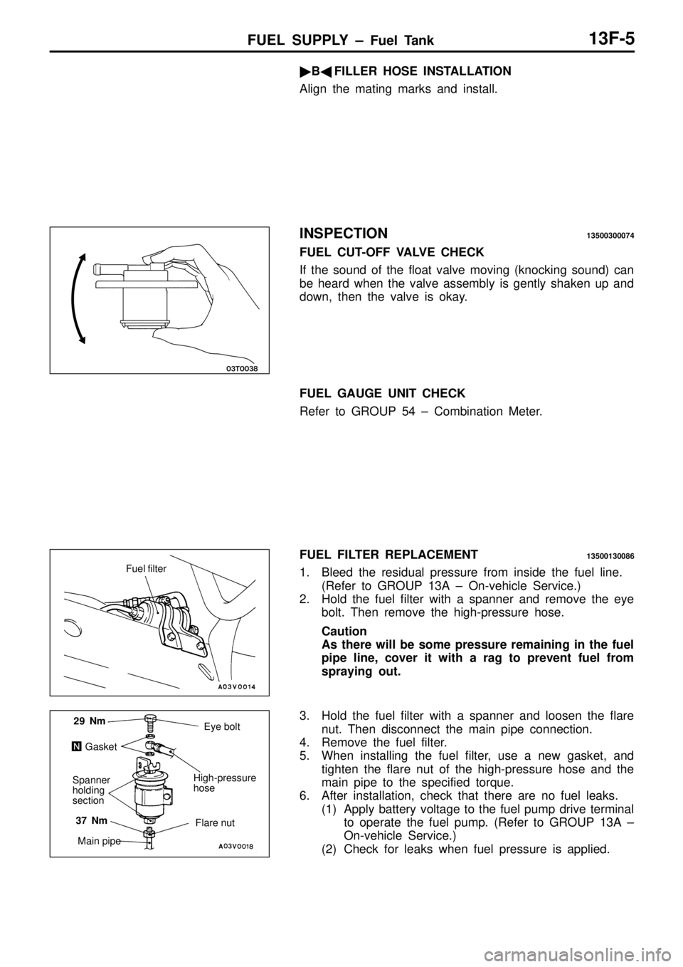 MITSUBISHI TRITON 1997  Workshop Manual H
ig h-p re ssu re
h ose    