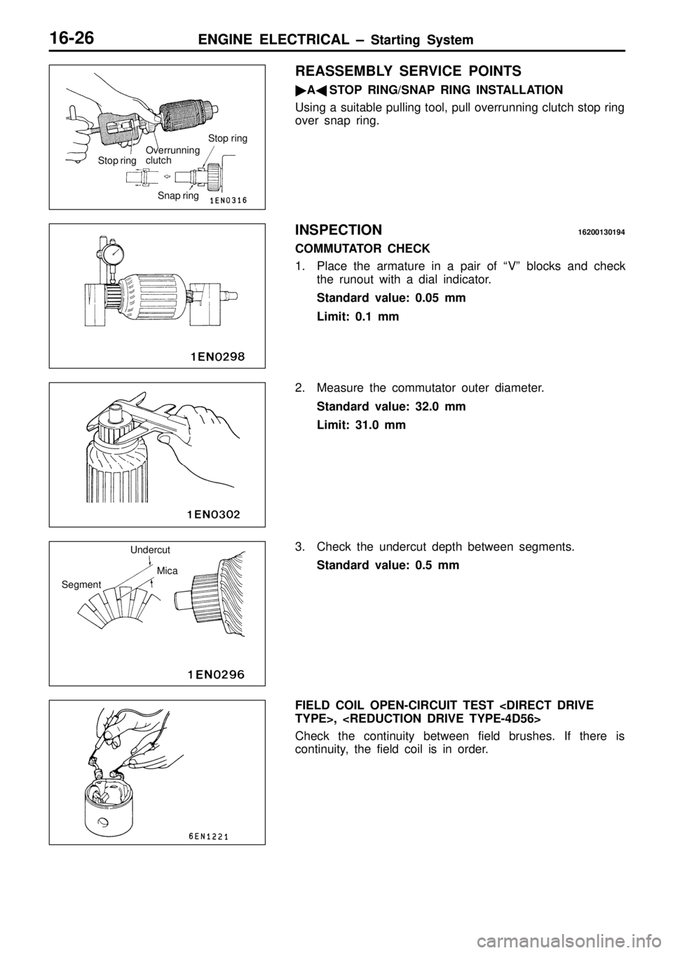 MITSUBISHI TRITON 1997 Workshop Manual S
to p r in g
Snap r in g U
nderc u t
S egm ent M
ic a MITSUBISHI TRITON 1997 Workshop Manual S
to p r in g
Snap r in g U
nderc u t
S egm ent M
ic a