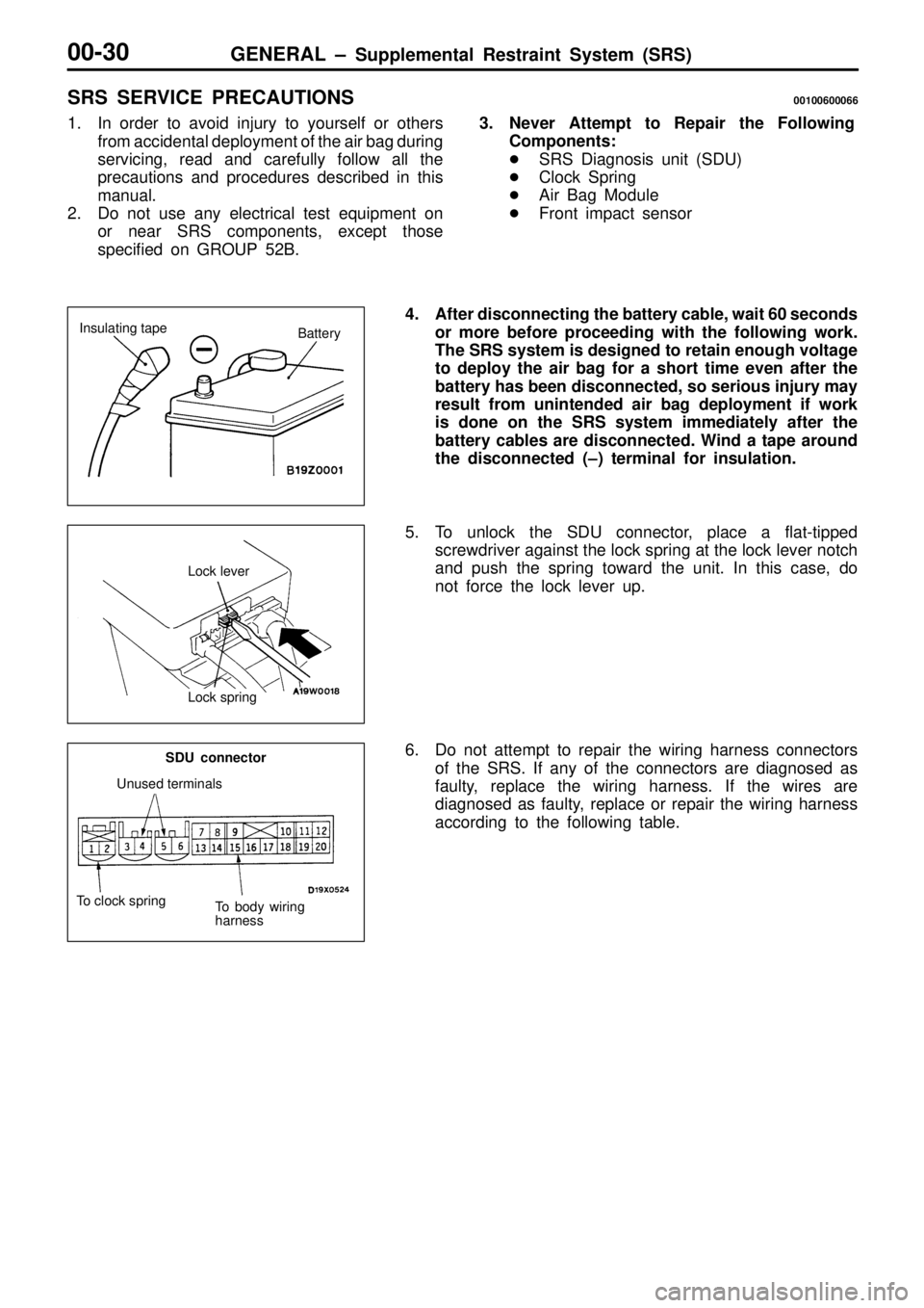 MITSUBISHI TRITON 1997 Owners Guide L
ock  le ve r L
ock  s p rin g T
o  c lo ck  s p rin g T
o  b ody  w ir in g
h arn ess    
