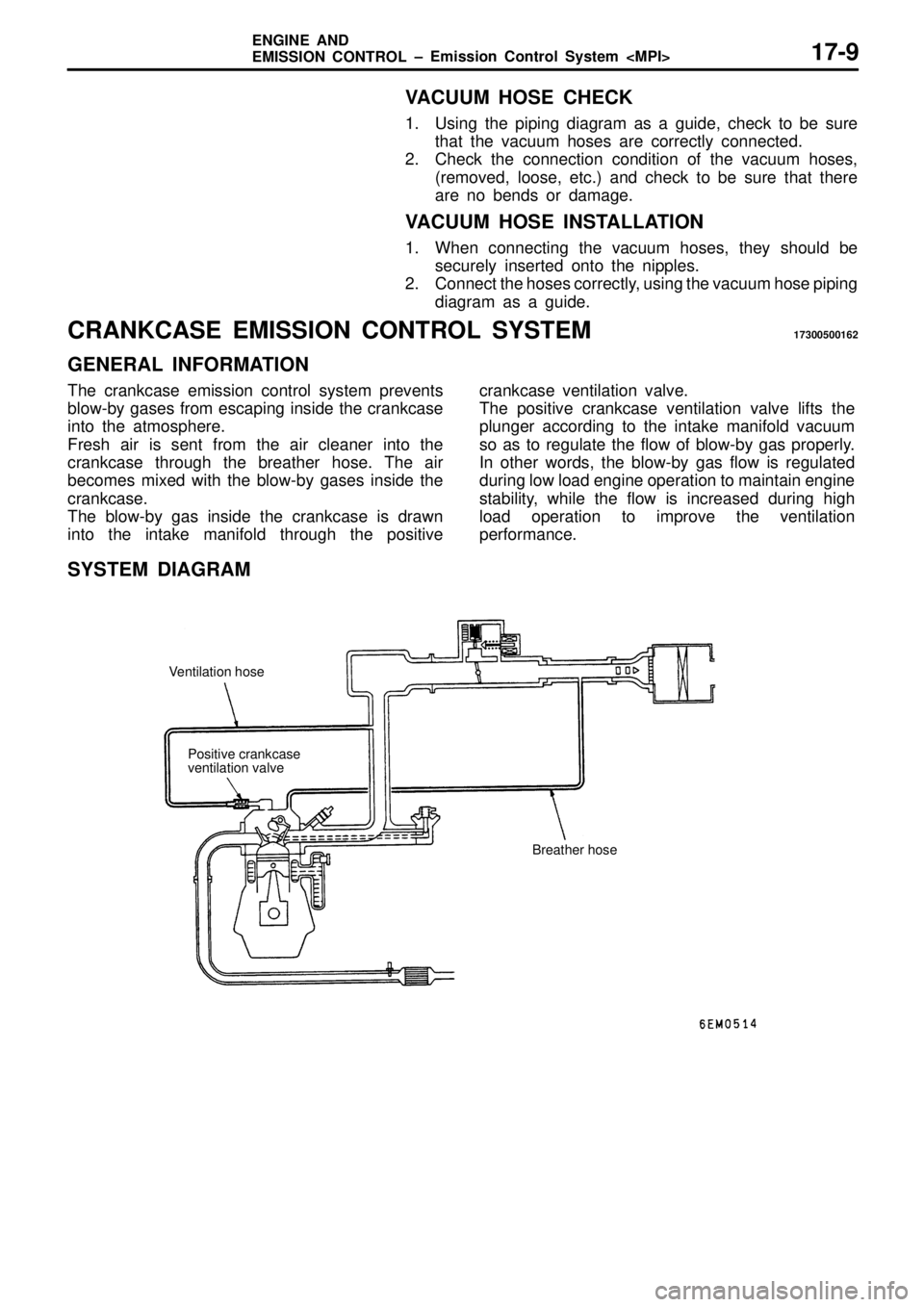 MITSUBISHI TRITON 1997  Workshop Manual 