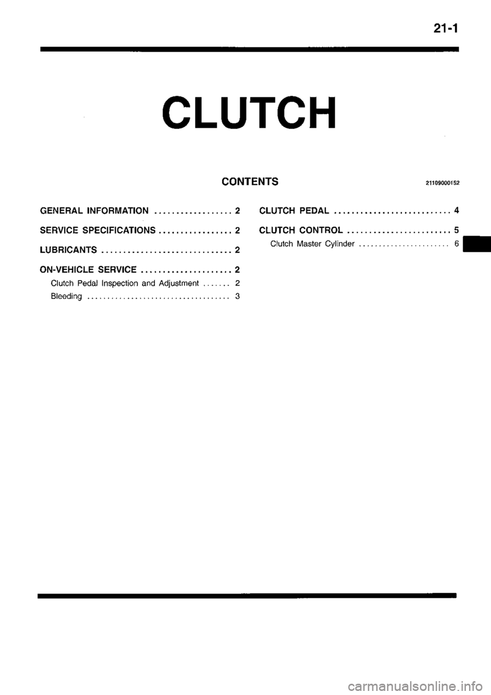 MITSUBISHI TRITON 1997  Workshop Manual 