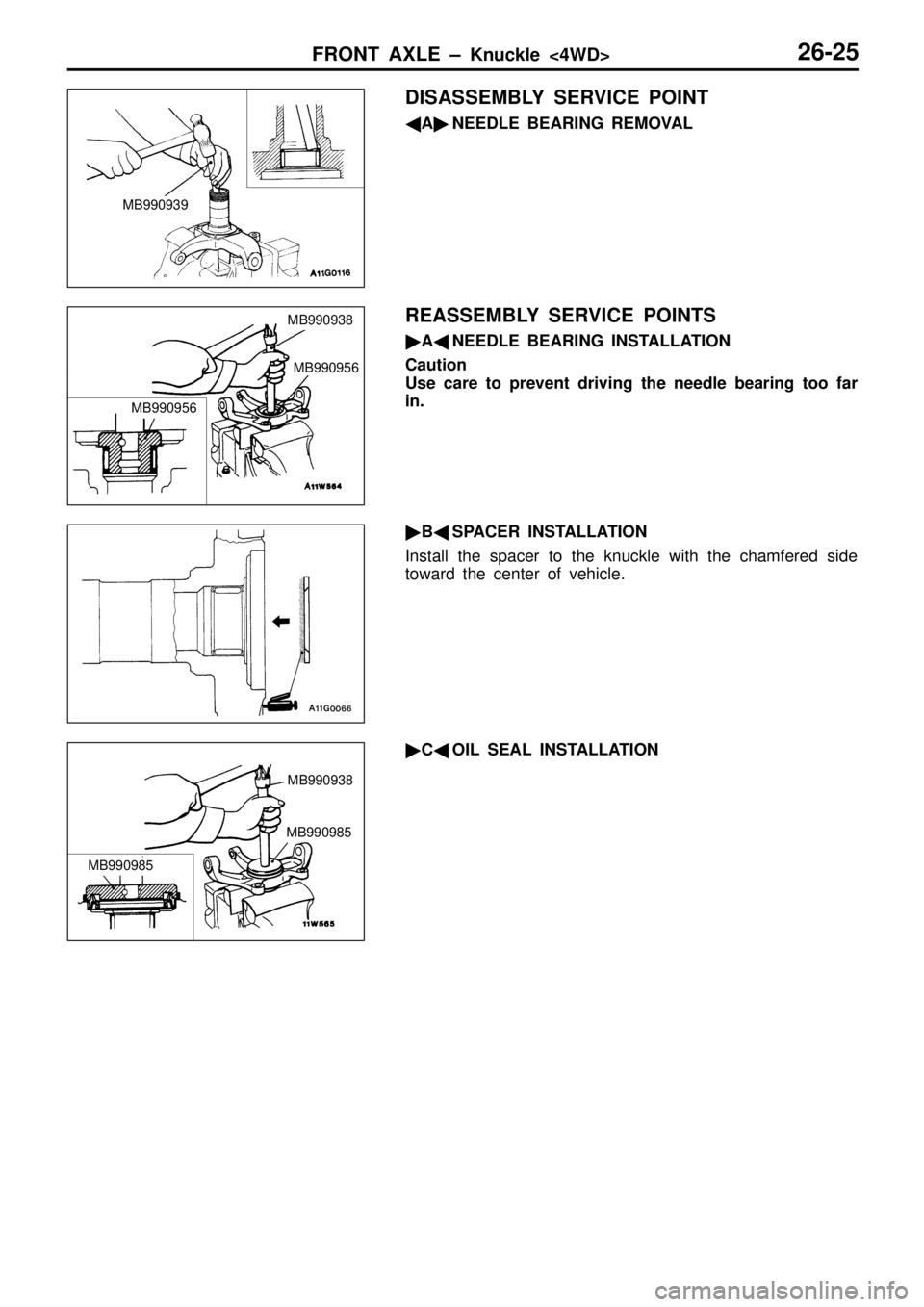 MITSUBISHI TRITON 1997  Workshop Manual M
B990956 M
B990938
M B990956 M
B990985 M
B990938 M
B990985     