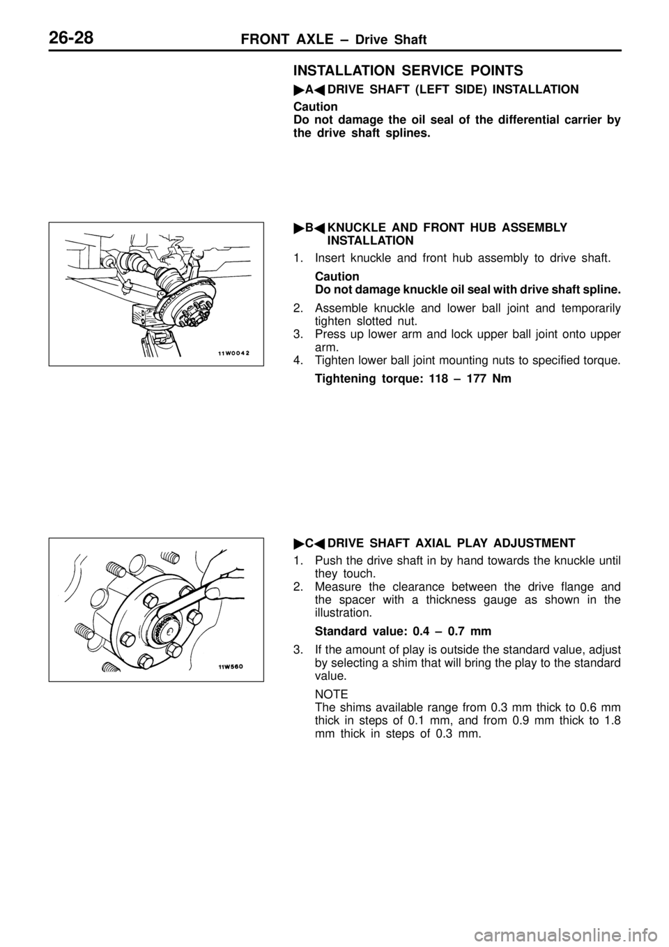 MITSUBISHI TRITON 1997  Workshop Manual 