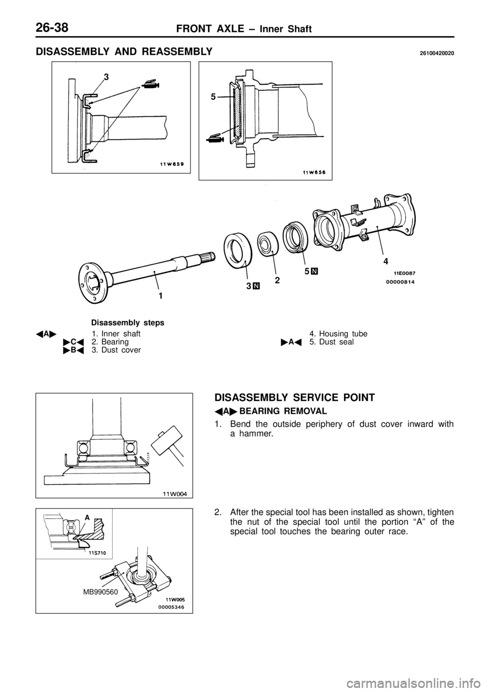 MITSUBISHI TRITON 1997  Workshop Manual 1
3 5    