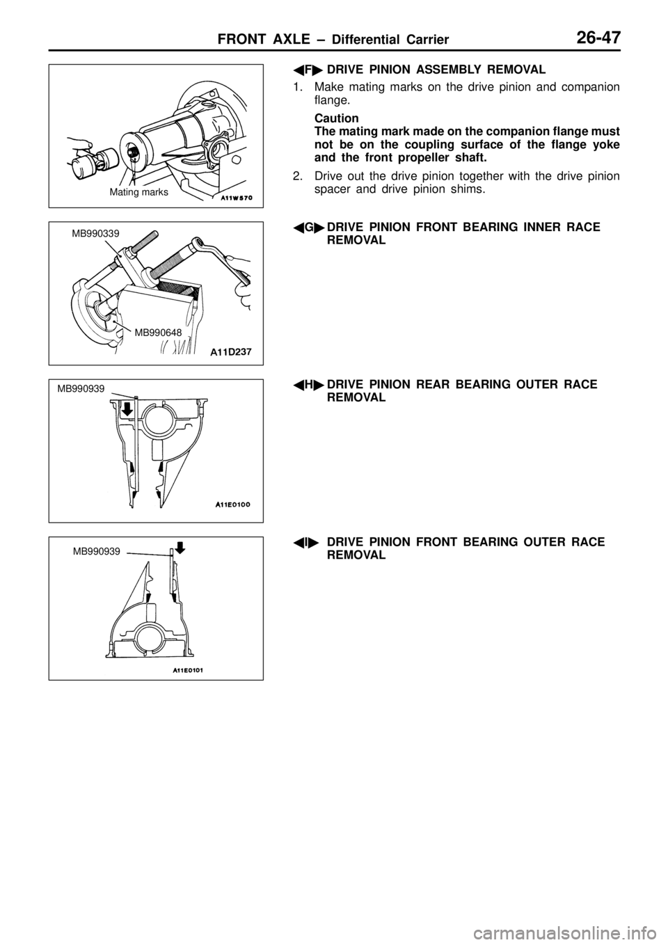 MITSUBISHI TRITON 1997  Workshop Manual M
B990339 M
B990648 M
B990939 M
B990939     