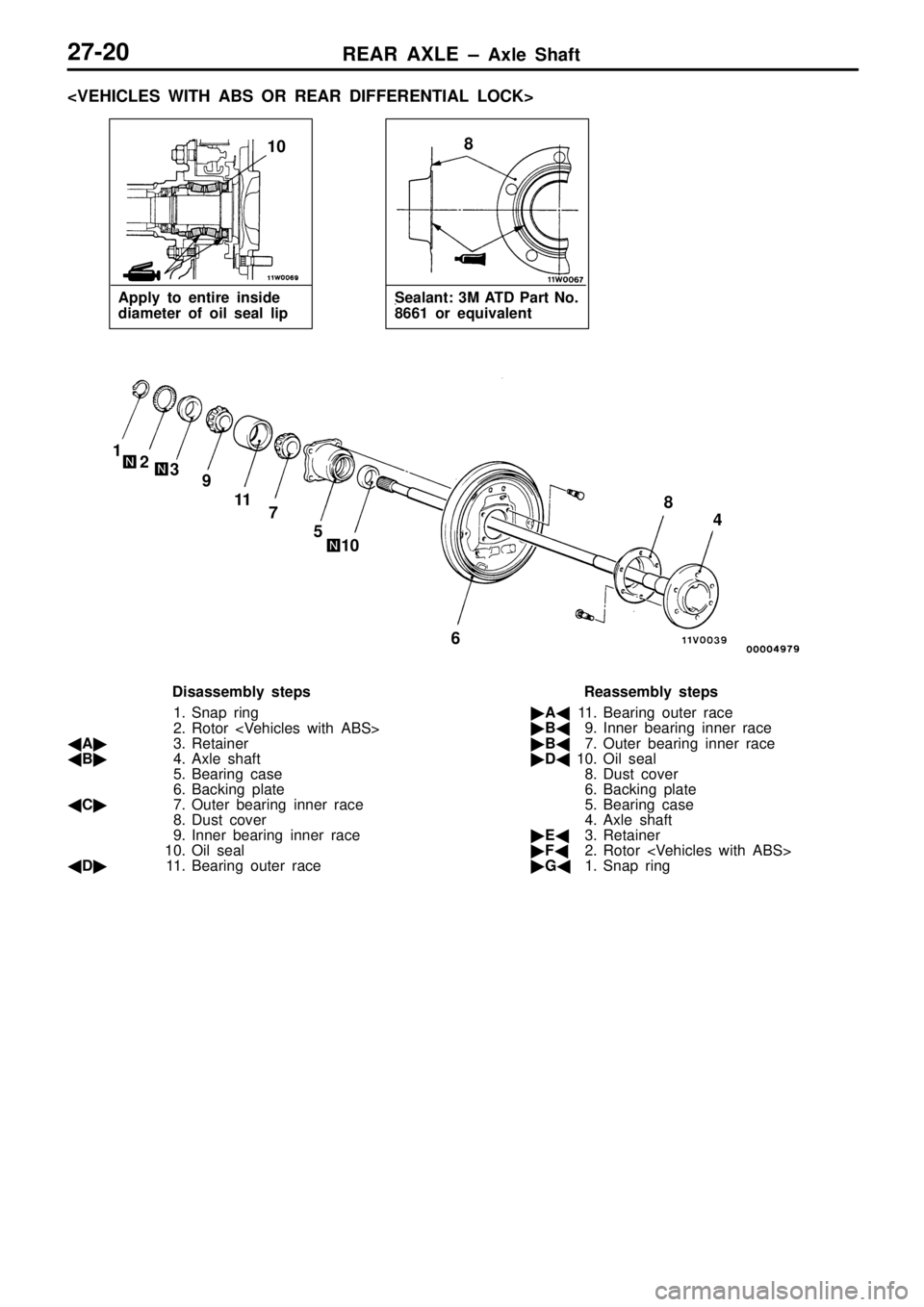 MITSUBISHI TRITON 1997  Workshop Manual 