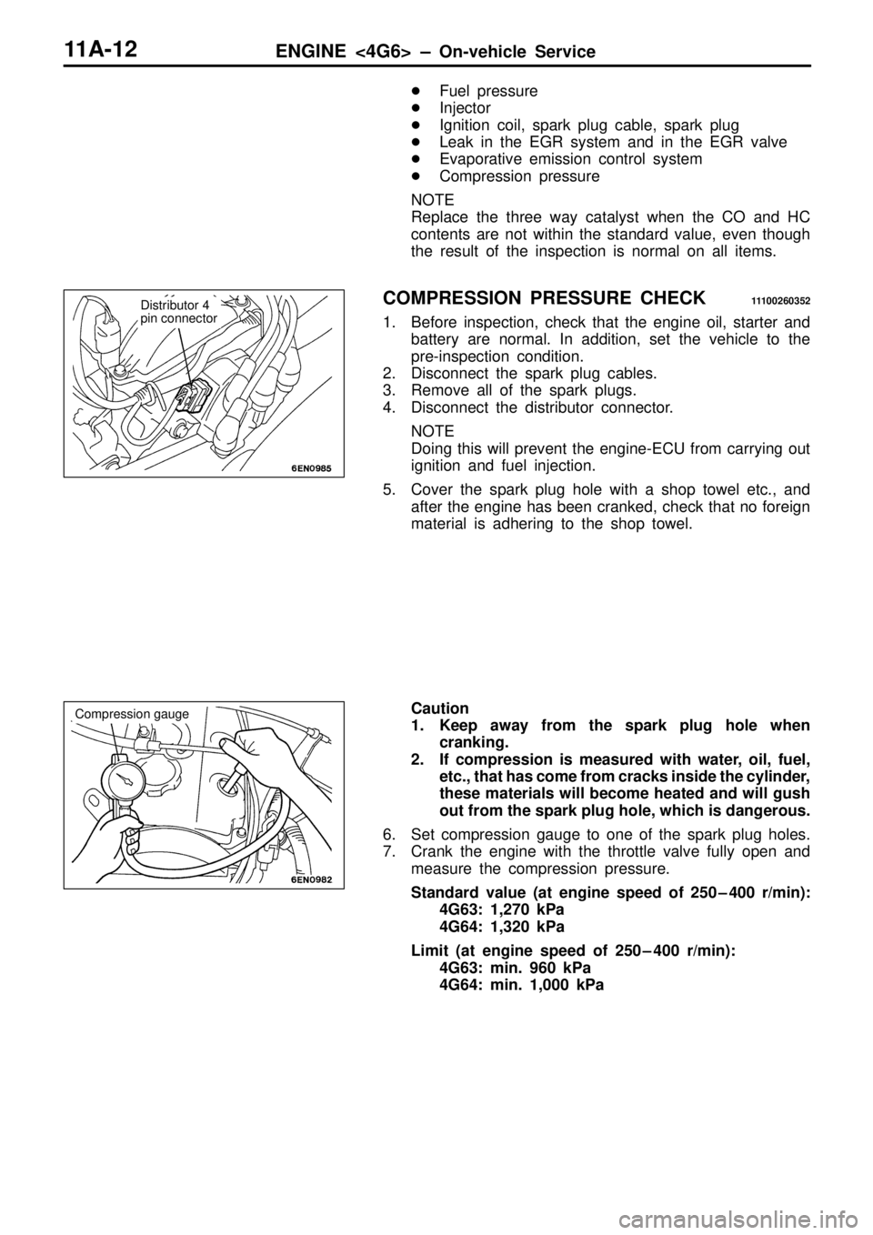 MITSUBISHI TRITON 1997 Repair Manual C
om pre ssio n g auge MITSUBISHI TRITON 1997 Repair Manual C
om pre ssio n g auge