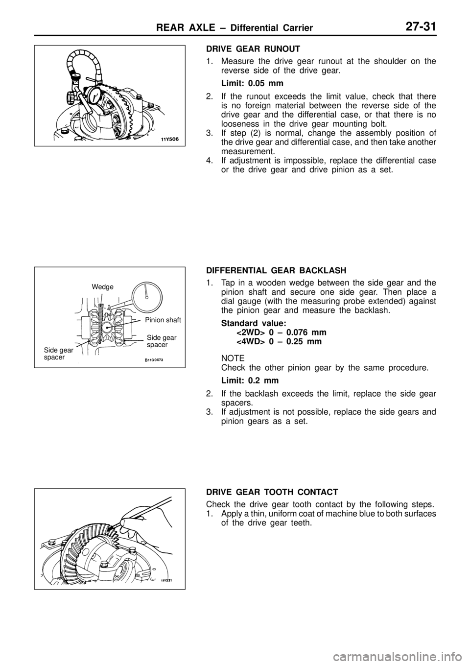 MITSUBISHI TRITON 1997  Workshop Manual 