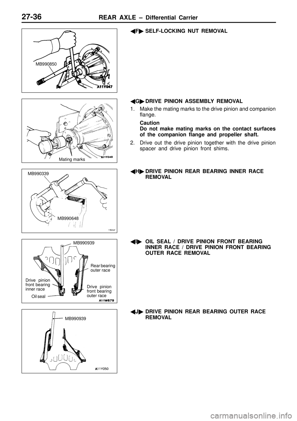 MITSUBISHI TRITON 1997 Workshop Manual M
atin g m ark s M
B990339 M
B990648 D
riv e p in io n
f r o nt b earin g
i n ner r a ce O
il s e al M
B990939
R ear b earin g
o ute r r a ce
D riv e p in io n
f r o nt b earin g
o ute r r a ce M
MITSUBISHI TRITON 1997 Workshop Manual M
atin g m ark s M
B990339 M
B990648 D
riv e p in io n
f r o nt b earin g
i n ner r a ce O
il s e al M
B990939
R ear b earin g
o ute r r a ce
D riv e p in io n
f r o nt b earin g
o ute r r a ce M