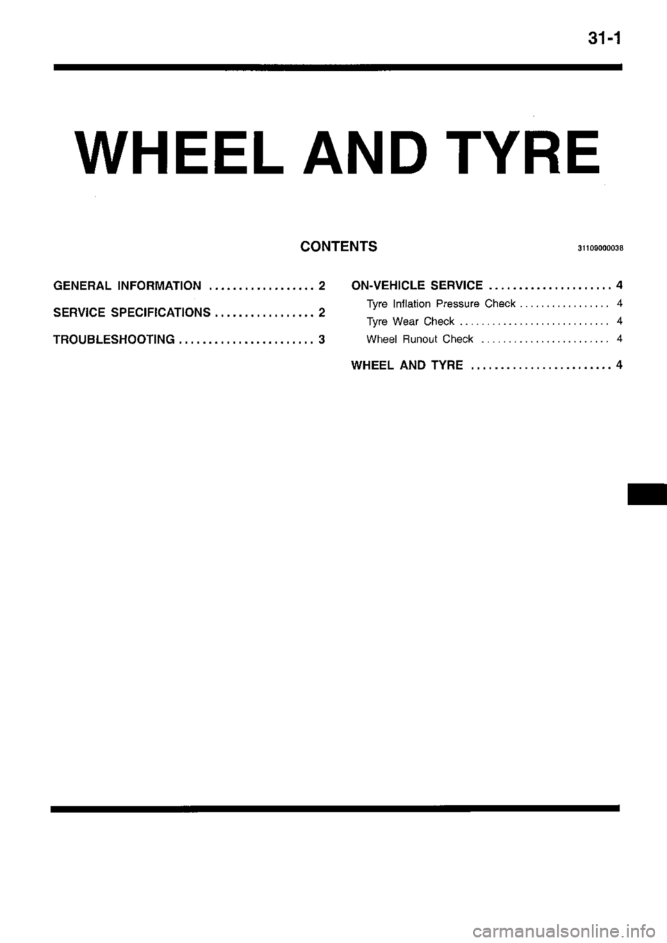 MITSUBISHI TRITON 1997 Workshop Manual MITSUBISHI TRITON 1997 Workshop Manual