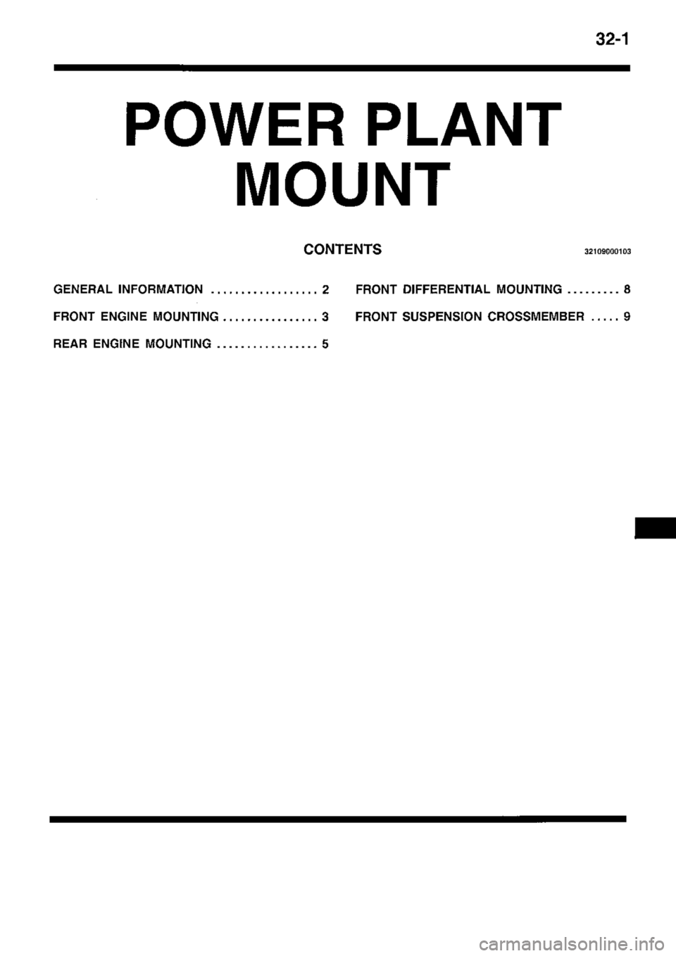 MITSUBISHI TRITON 1997  Workshop Manual 