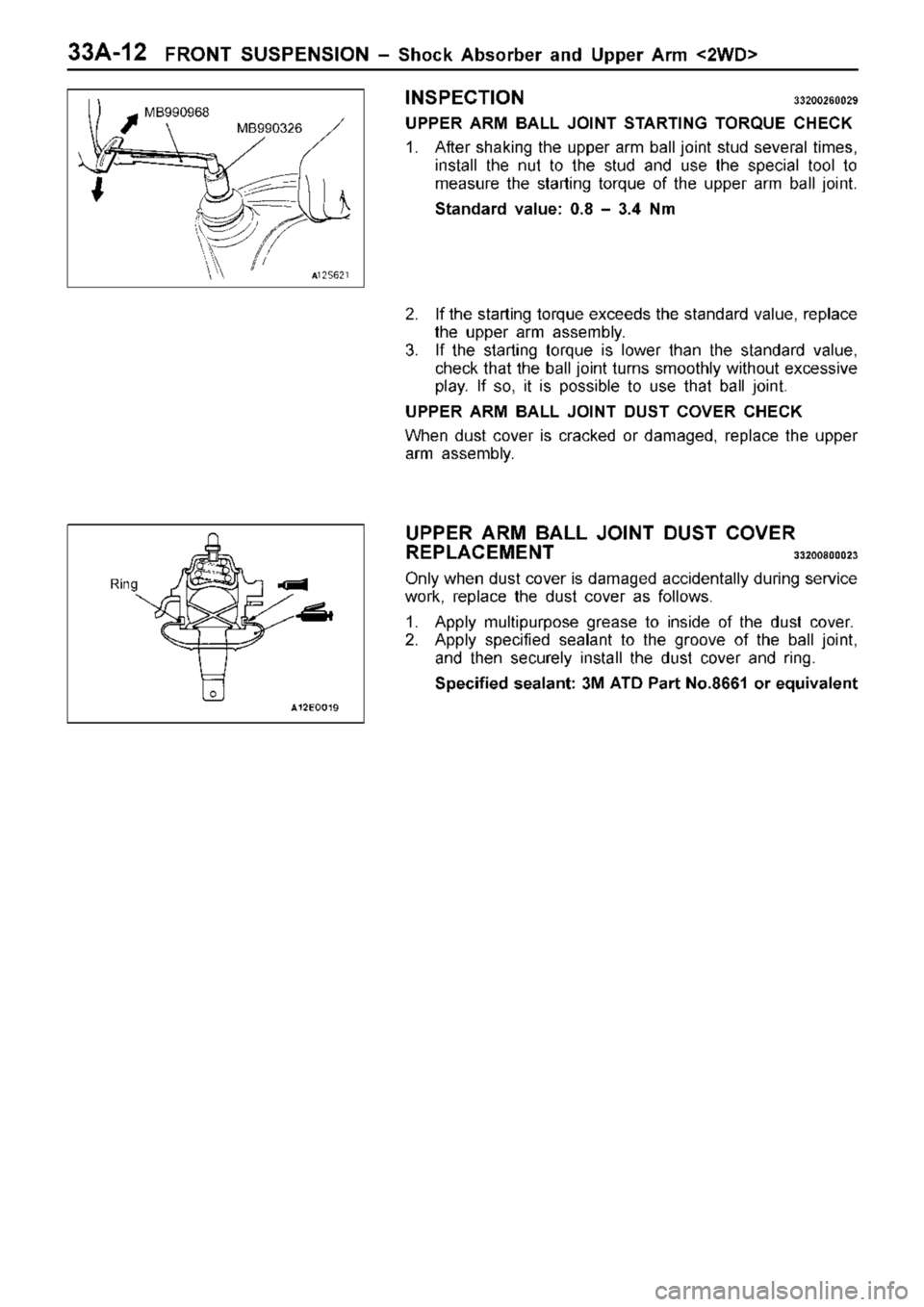 MITSUBISHI TRITON 1997 Workshop Manual M
B990326 R
in g MITSUBISHI TRITON 1997 Workshop Manual M
B990326 R
in g