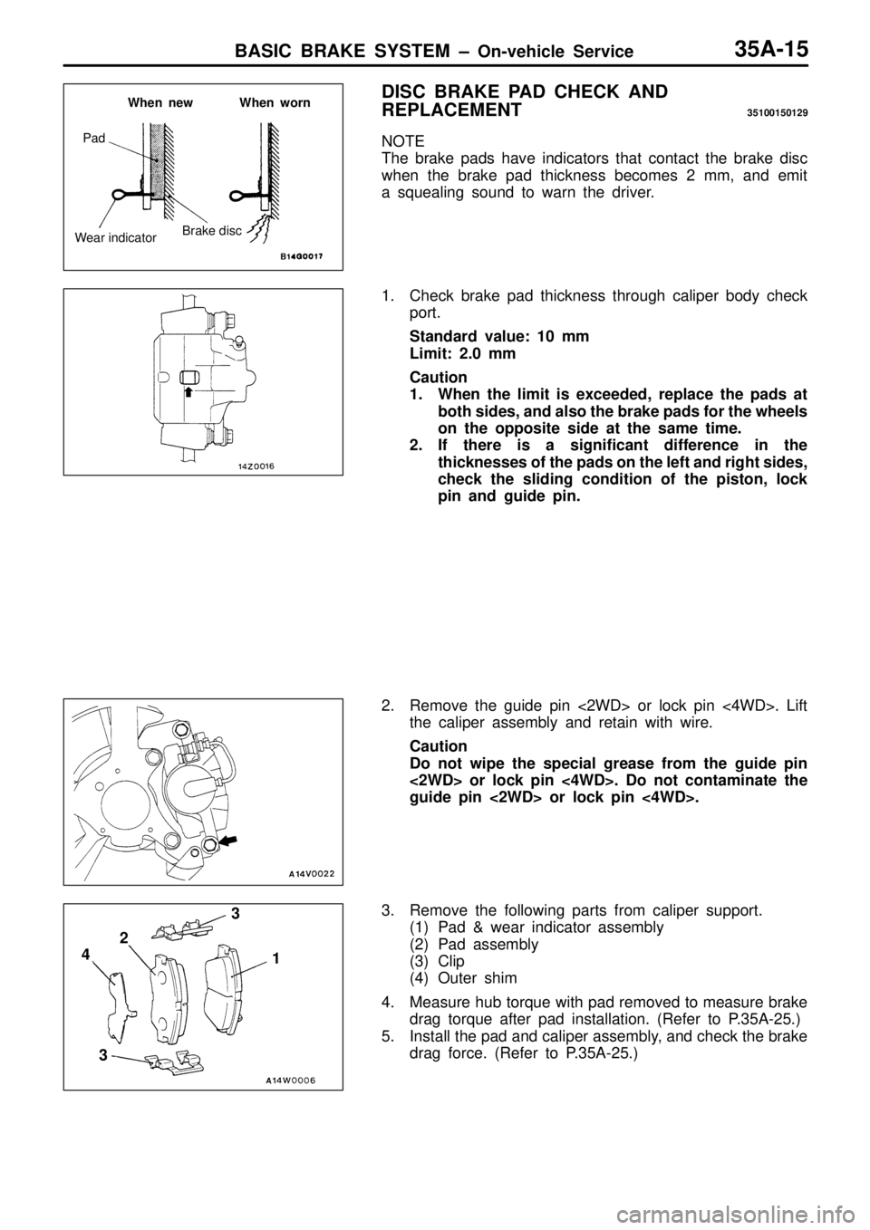 MITSUBISHI TRITON 1997  Workshop Manual 