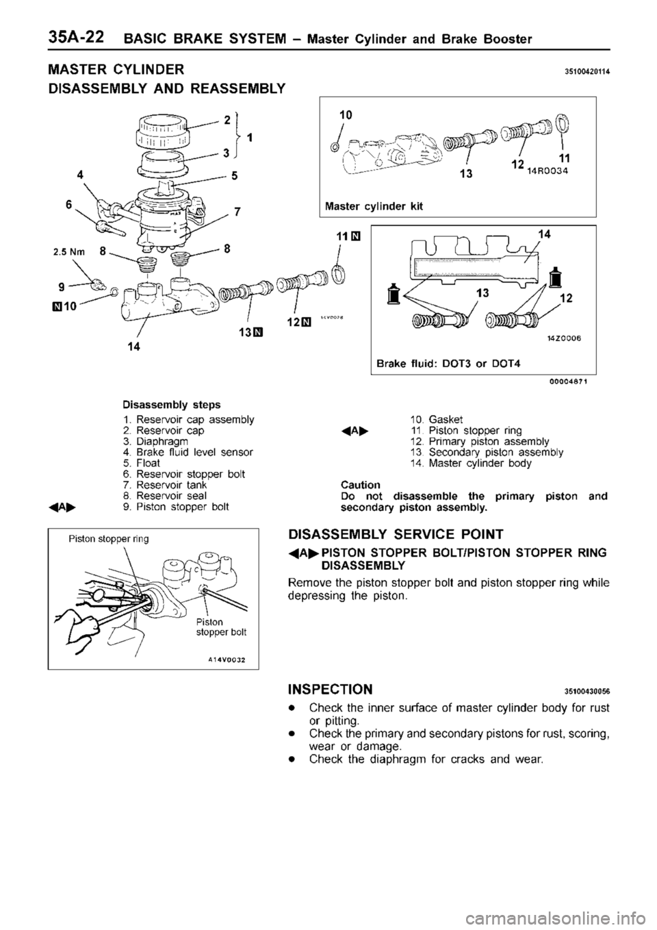 MITSUBISHI TRITON 1997  Workshop Manual 1
1
1 3
12
1
4
1
5
2
3
7
8
4
6 1
0 1
1
1 4 1
2 1
3 P
is to n
s to pper b olt 