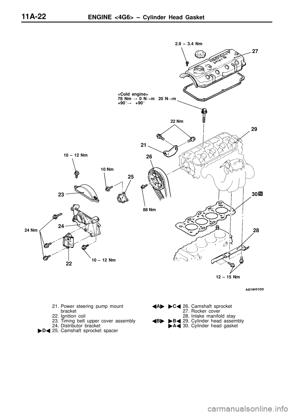 MITSUBISHI TRITON 1997 Repair Manual 2
4 N m 8
8 N m 2
2 N m 1
0 ± 1 2 N m 1
0 ± 1 2 N m 1
2 ± 1 5 N m 2
.9 ± 3 .4 N m
2 1
2 2
2
3
2 4 2
5 2
6 2
7
2 8
2
9
3 0 MITSUBISHI TRITON 1997 Repair Manual 2
4 N m 8
8 N m 2
2 N m 1
0 ± 1 2 N m 1
0 ± 1 2 N m 1
2 ± 1 5 N m 2
.9 ± 3 .4 N m
2 1
2 2
2
3
2 4 2
5 2
6 2
7
2 8
2
9
3 0