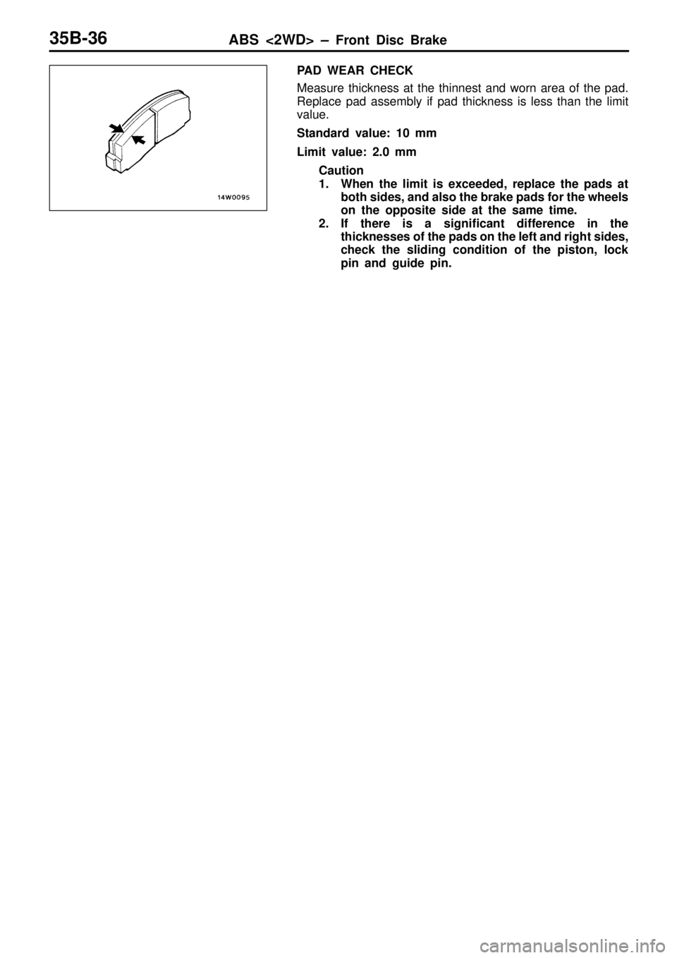 MITSUBISHI TRITON 1997  Workshop Manual 